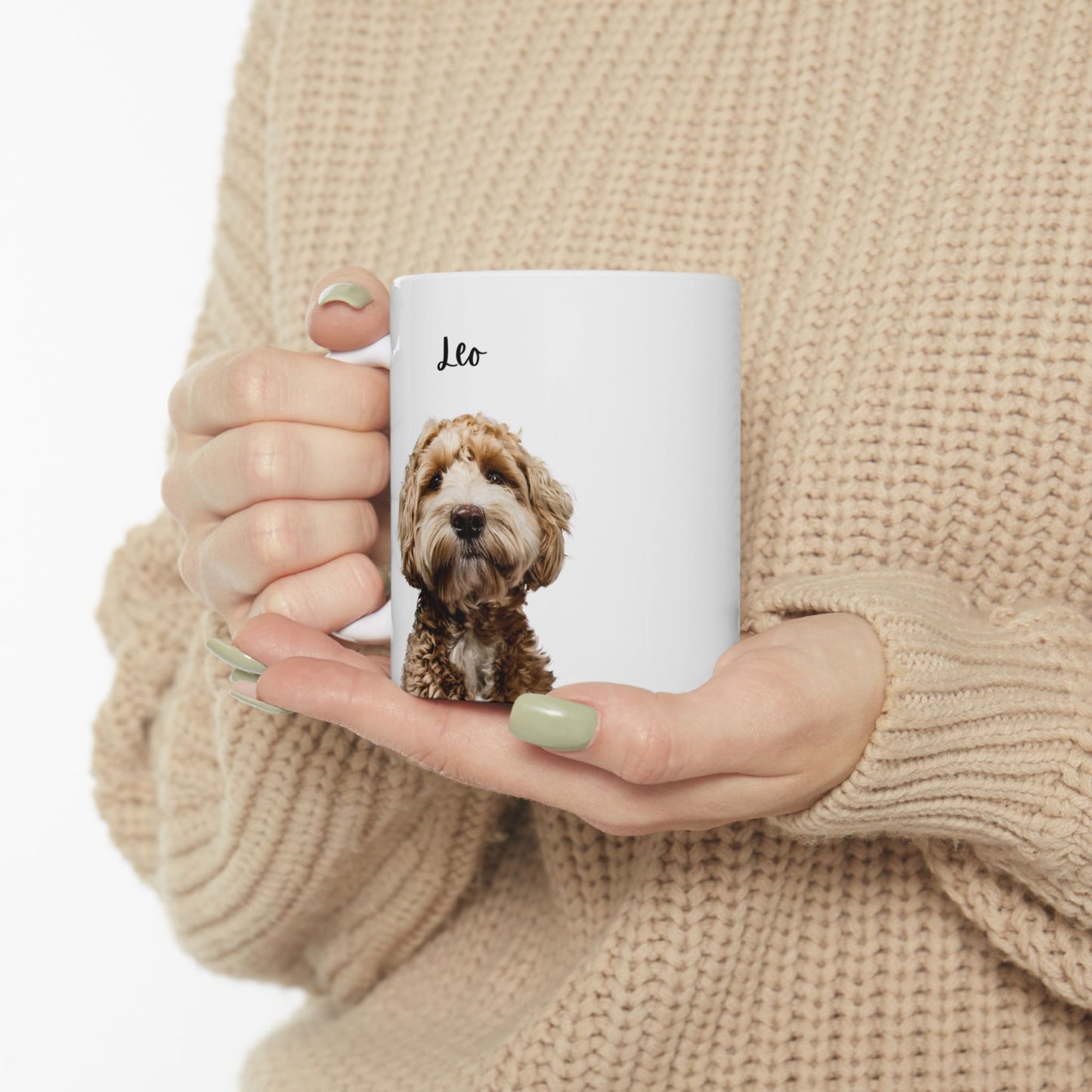 Personalized Pet Lover Ceramic Mug, Dog Lover Gift, Cute Coffee Cup, Animal Lover Mug, Customizable Pet Mug - 14172