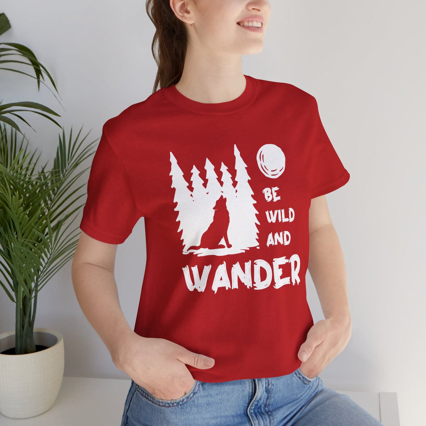 Camping: Be Wild & Wander - Unisex Jersey Short Sleeve Tee - 12632