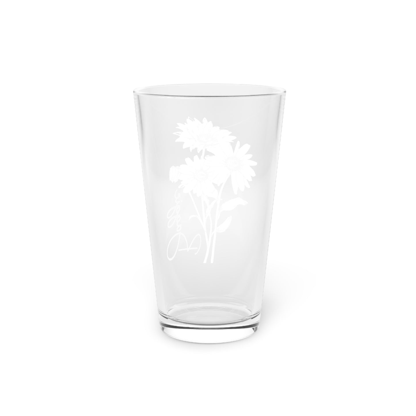 Daisy Flowers, Customizable - Pint Glass, 16oz