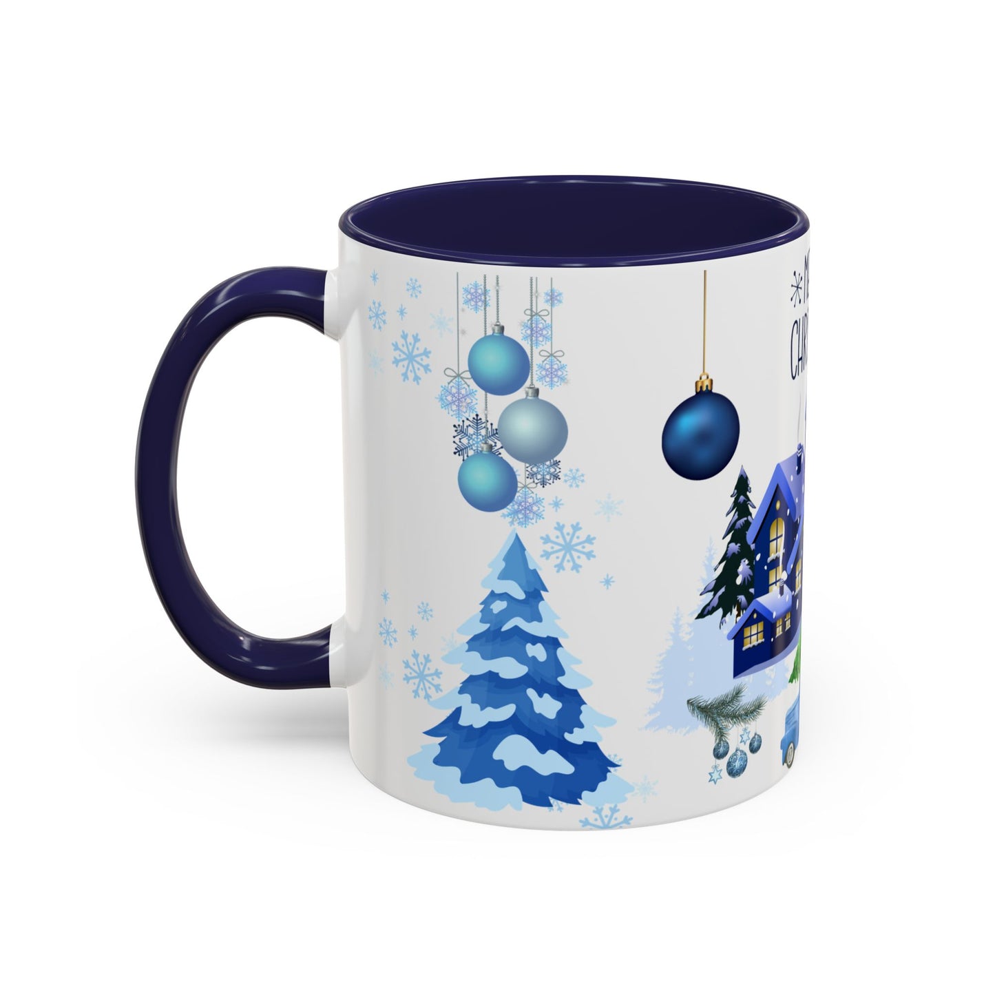 Blue Christmas - Accent Coffee Mug (11, 15oz)