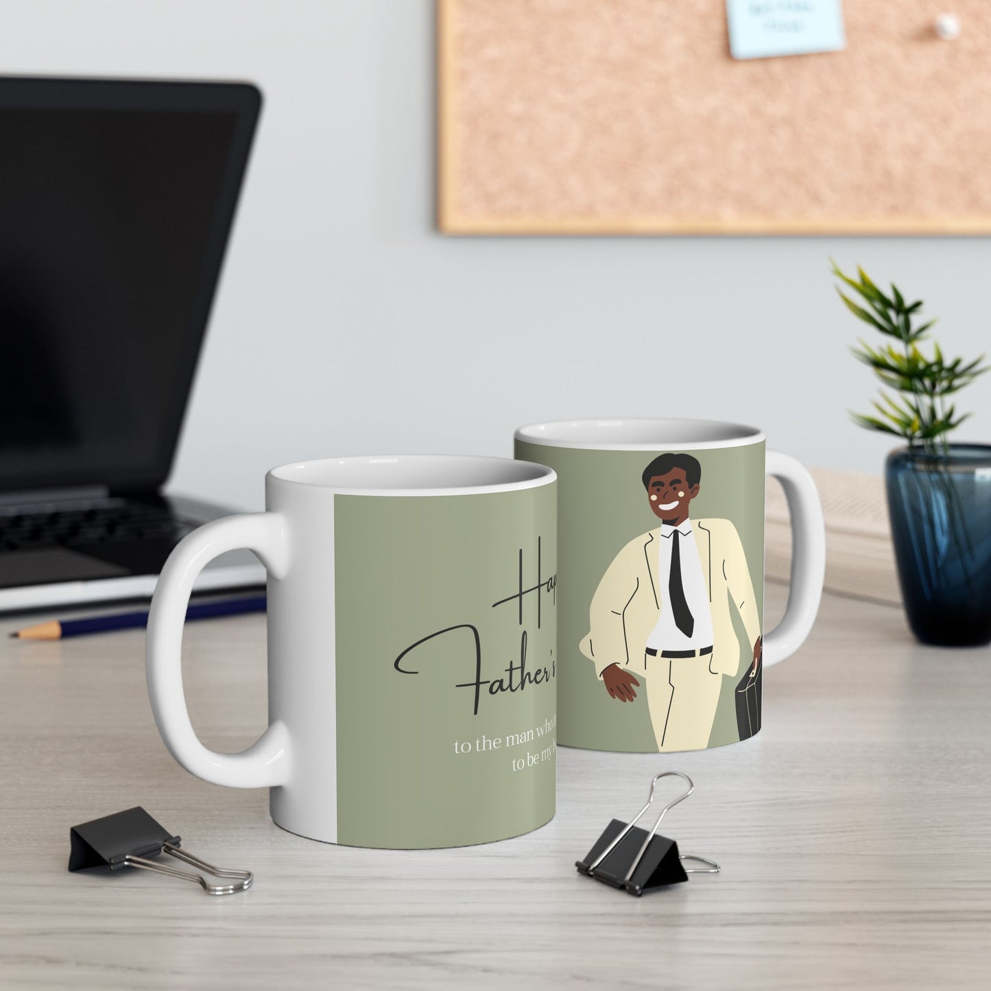 Father's Day Inspired Ceramic Mug - Perfect Gift for Dad, Inspirational Coffee Cup, Unique Father's Day Mug, 11oz 15oz - 14039