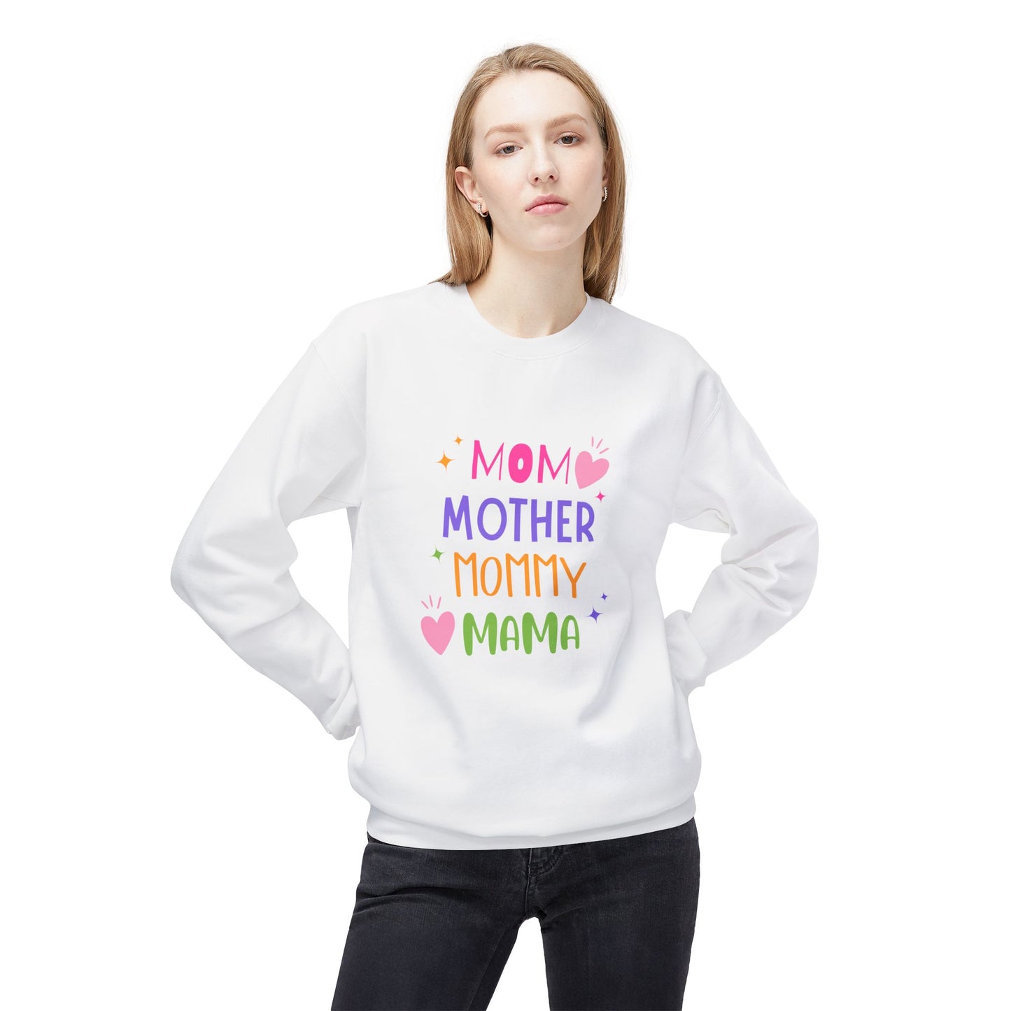 Mom, Mother,  Mommy, Mama - Crewneck Sweatshirt - Perfect Gift for Mother's Day - 11894