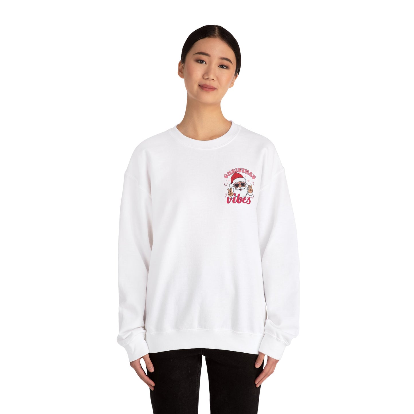 Santa, Christmas Vibes - Unisex Heavy Blend™ Crewneck Sweatshirt - 10171