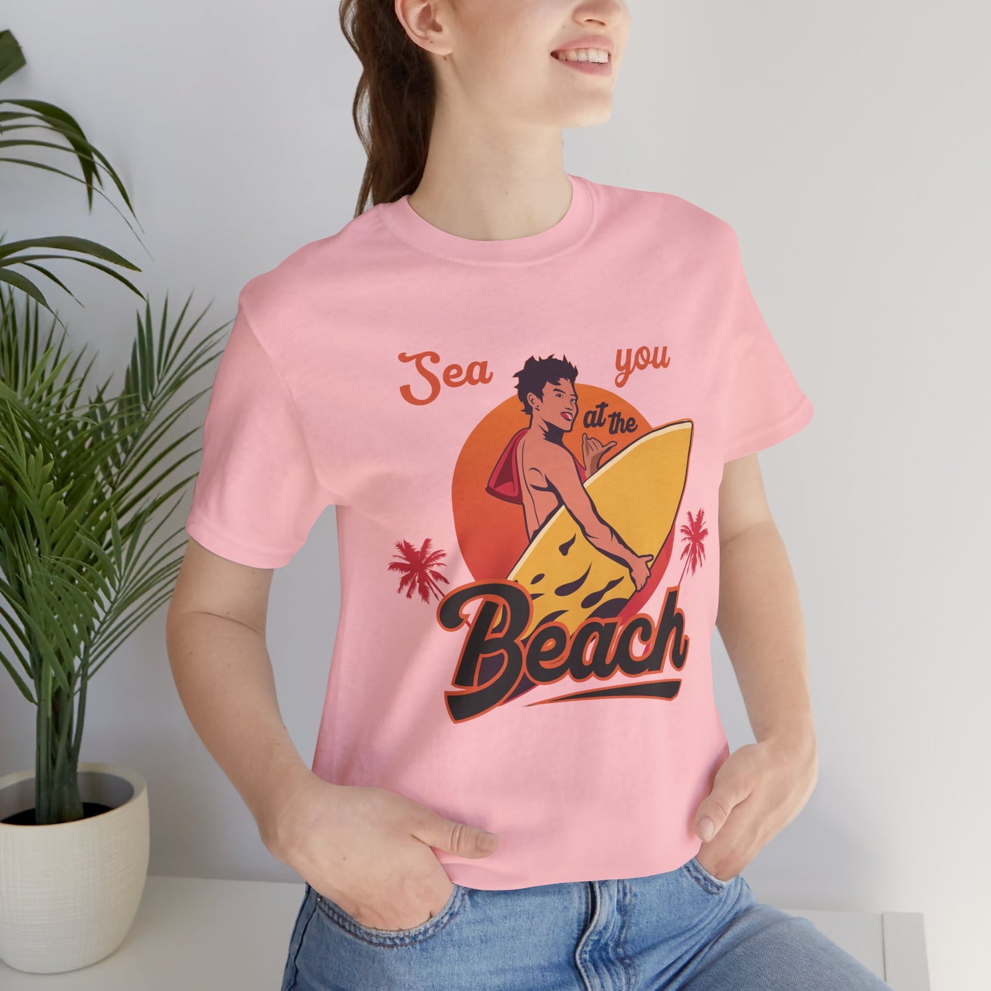 See You At The Beach - Unisex Jersey Short Sleeve Tee - 13138