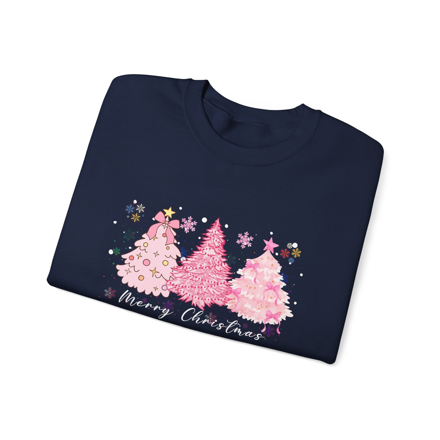 Pink Christmas Trees - Unisex Heavy Blend™ Crewneck Sweatshirt - 10334