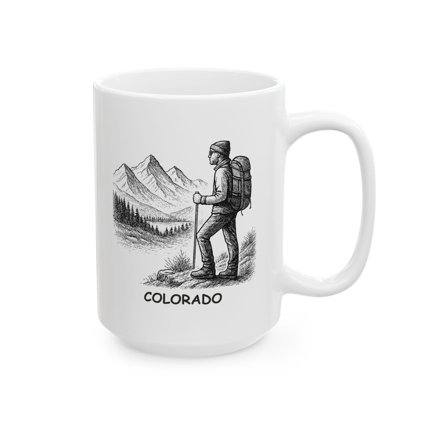 "In Colorado, you can’t always find a flat road, but you can always find a good view." Ceramic Mug - 13470