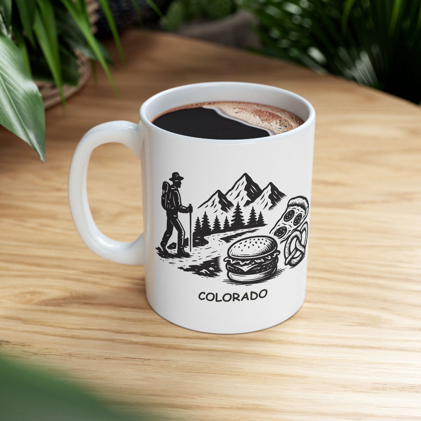 "In Colorado, we hike so we can eat more carbs, then we hike again." Ceramic Mug - 13524