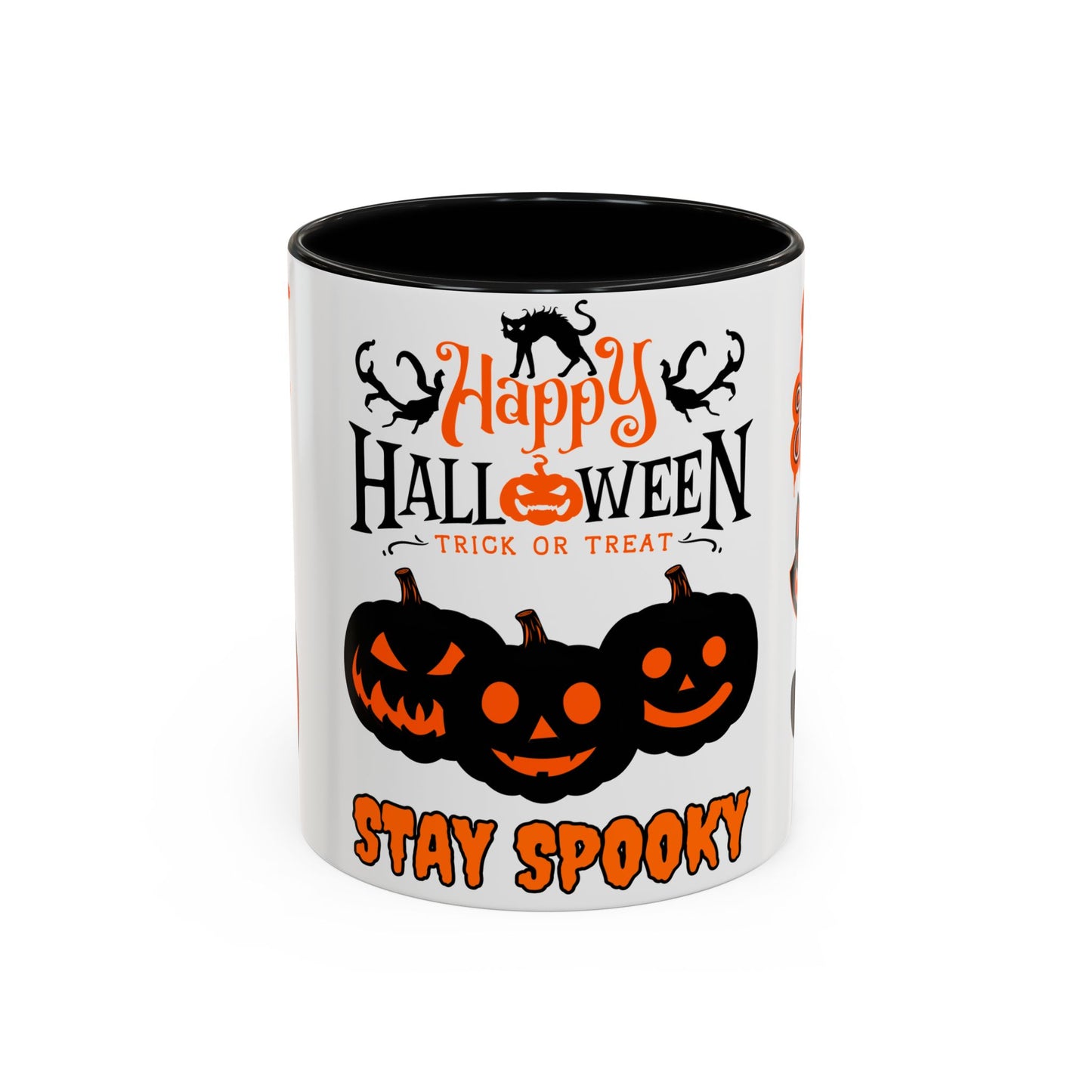 Happy Halloween, Stay Spooky - Accent Coffee Mug (11, 15oz)