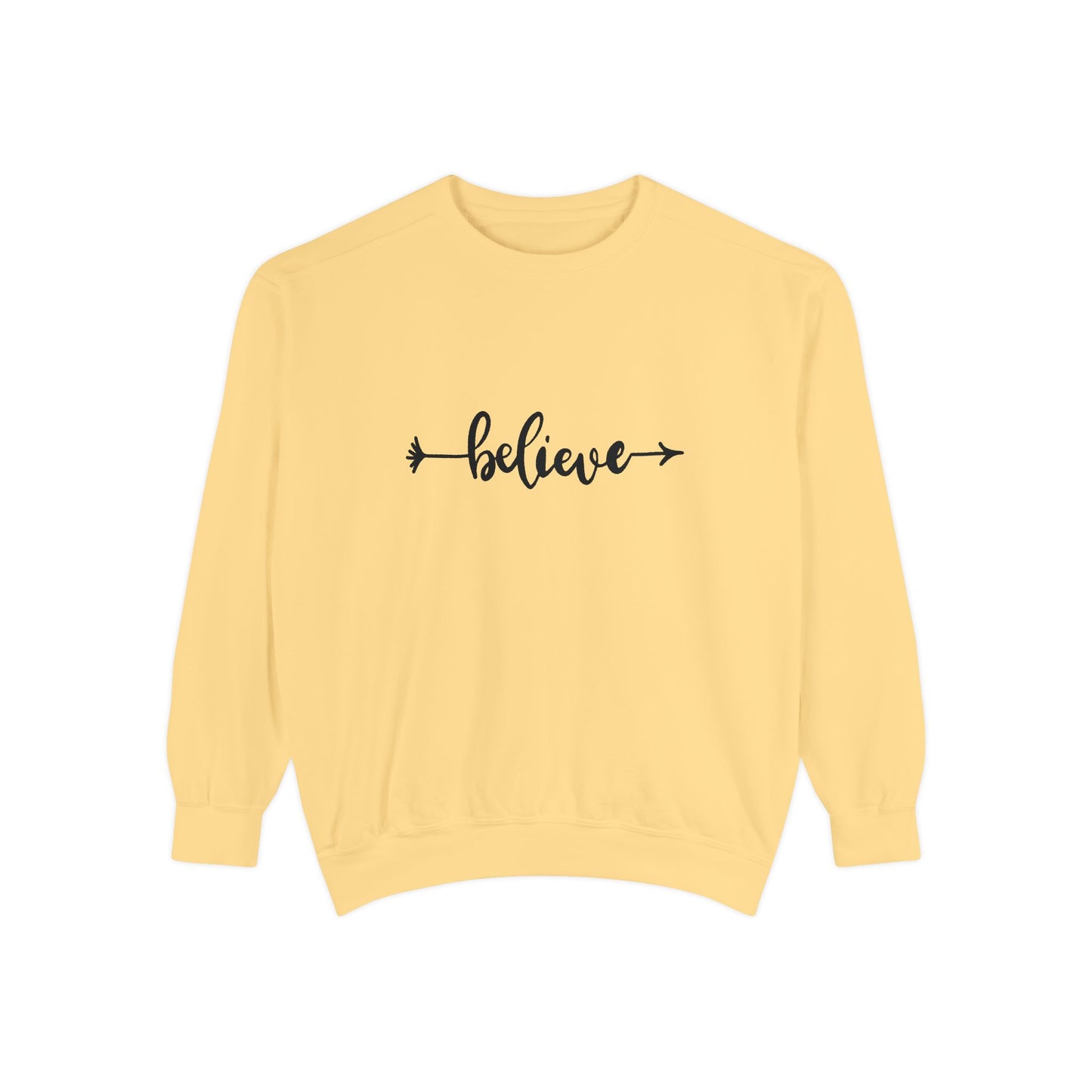 Believe - Unisex Garment-Dyed Sweatshirt - 10530