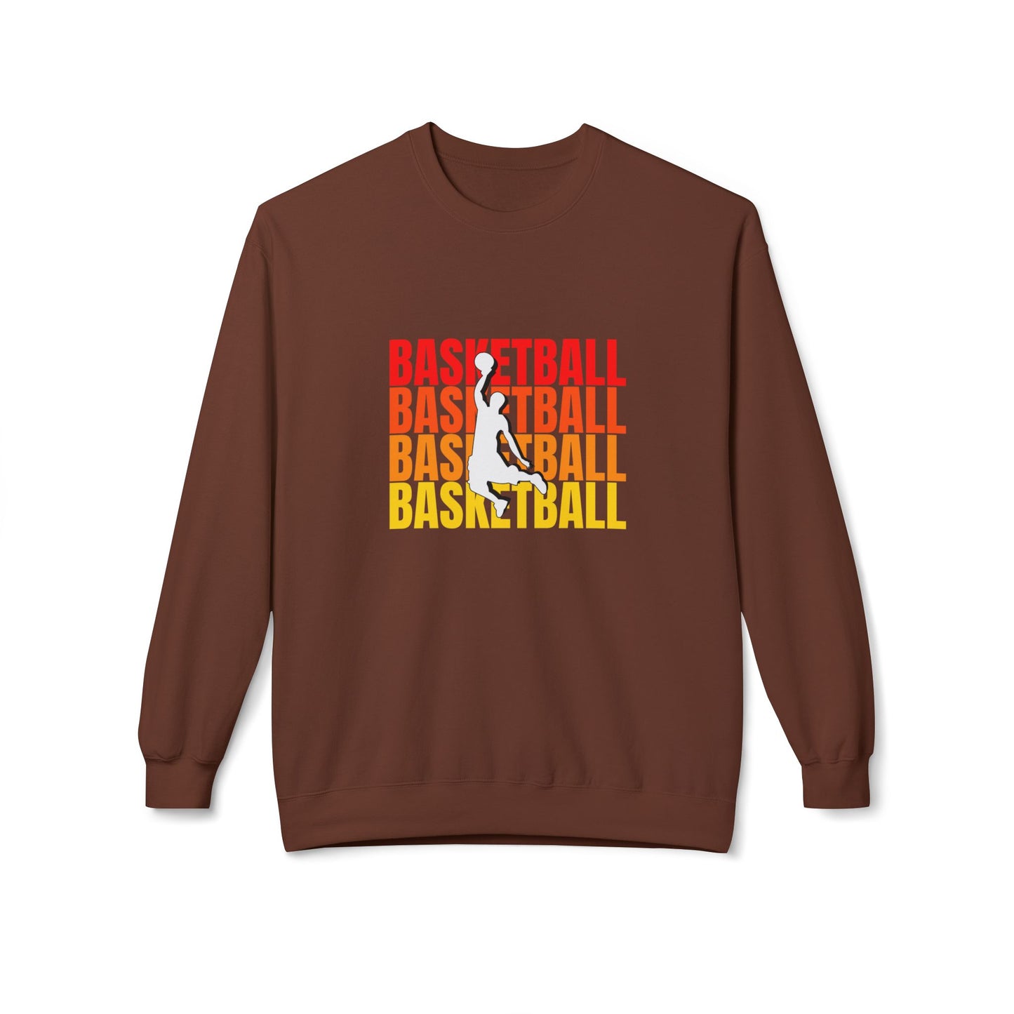 Basketball - Unisex Midweight Softstyle Fleece Crewneck Sweatshirt - 10678