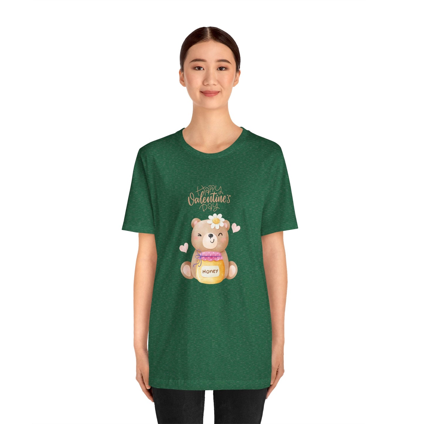 Baby Bear, Happy Valentine's Day - Unisex Jersey Short Sleeve Tee - 11522