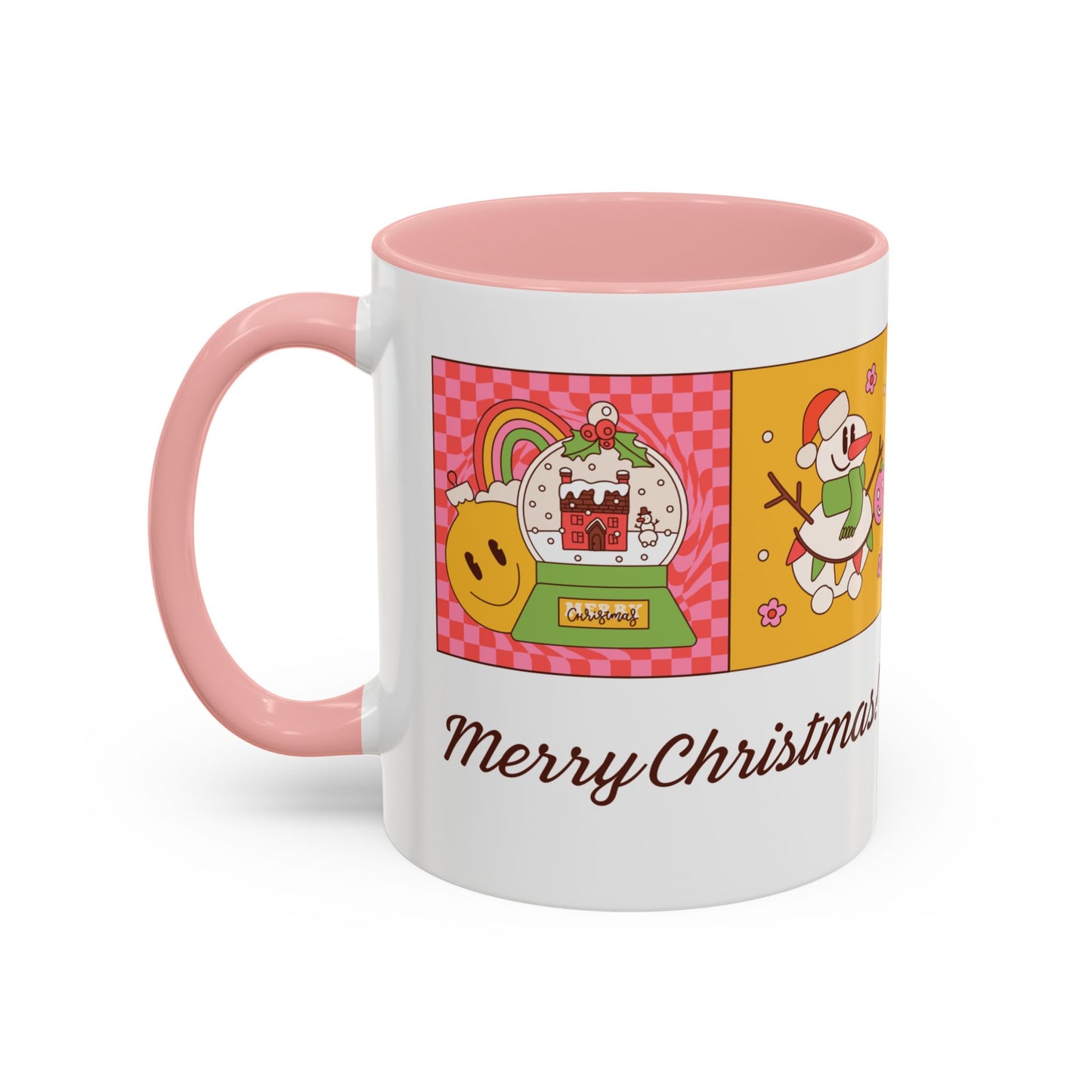 Merry Christmas - Accent Coffee Mug (11, 15oz) - 10916