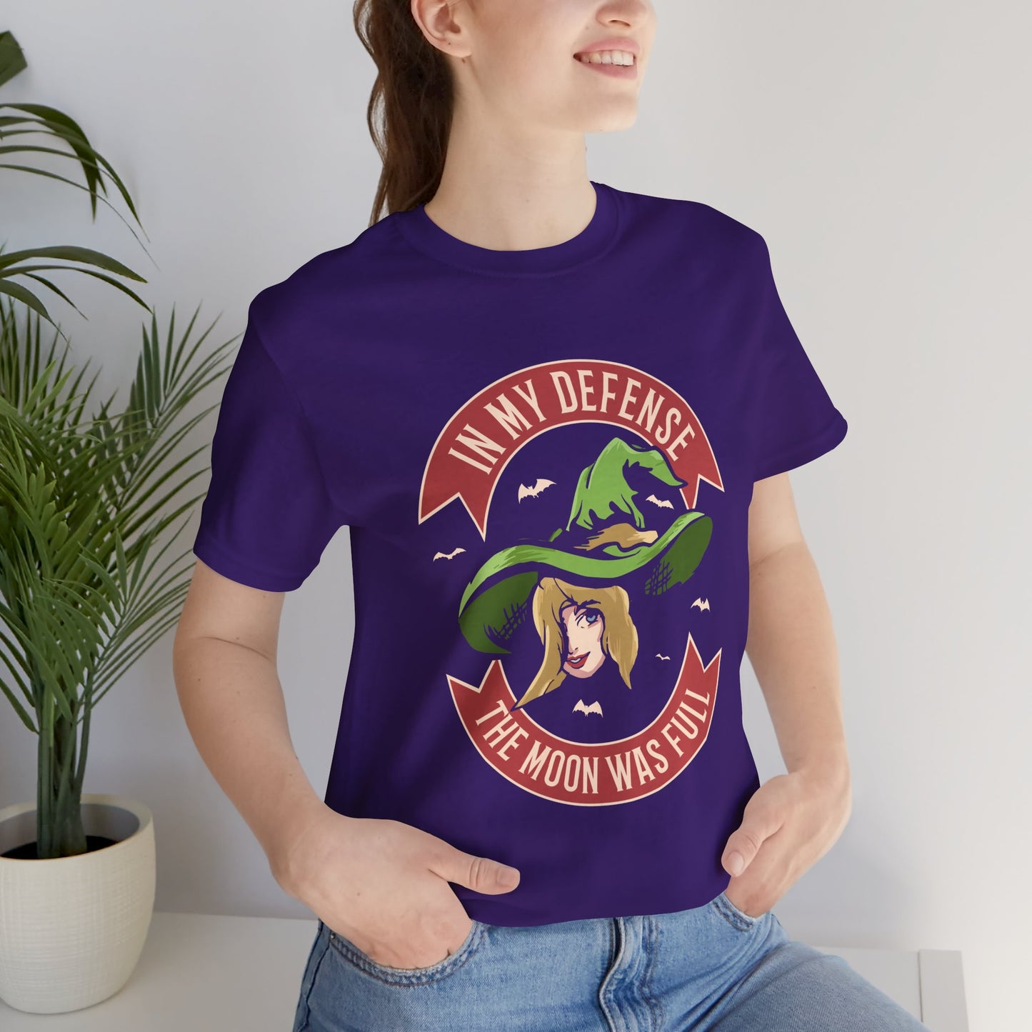 Halloween: In My Defense, The Moon Was Full - Unisex Jersey Short Sleeve Tee - 12923