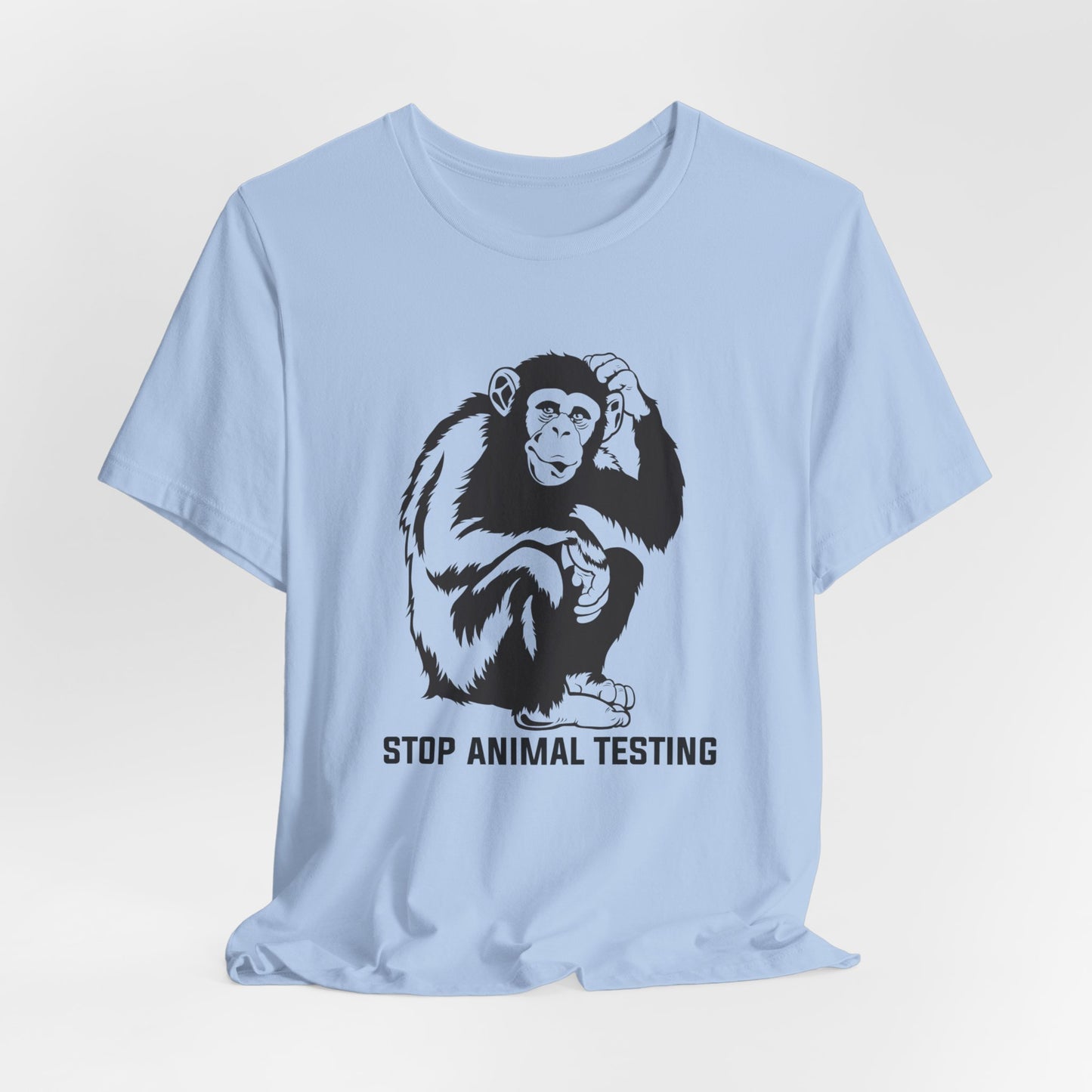 Vegan: Stop Animal Testing - Unisex Jersey Short Sleeve Tee