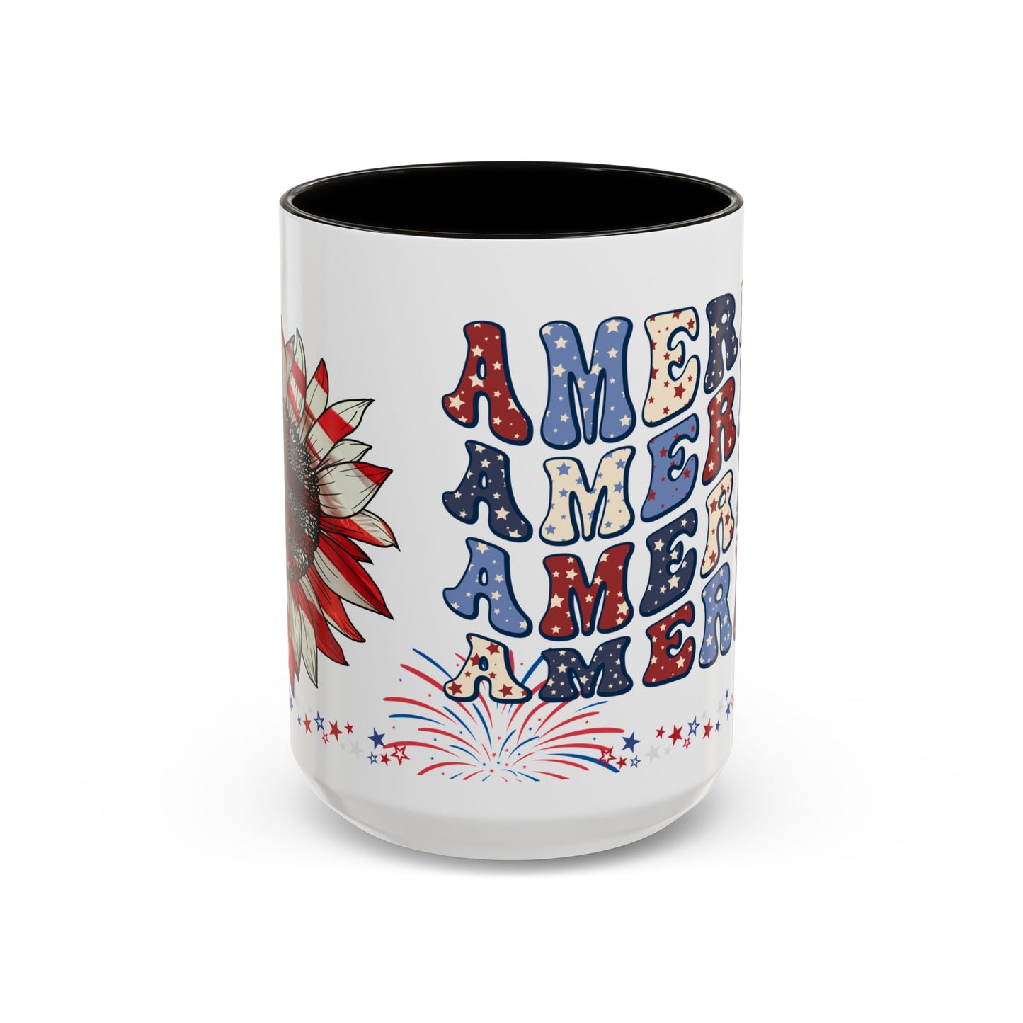 July 4, Red & Blue, Colorful Mugs, 11oz - 10590