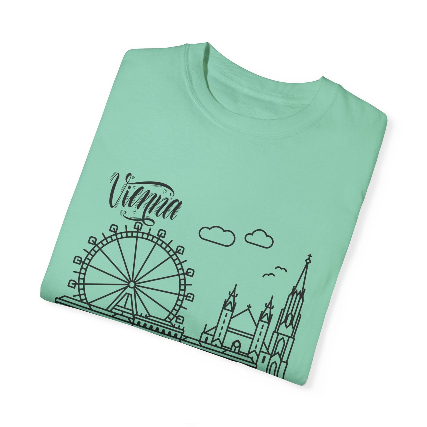 Vienna Unisex Garment-Dyed T-Shirt - Travel Souvenir Tee - 12205