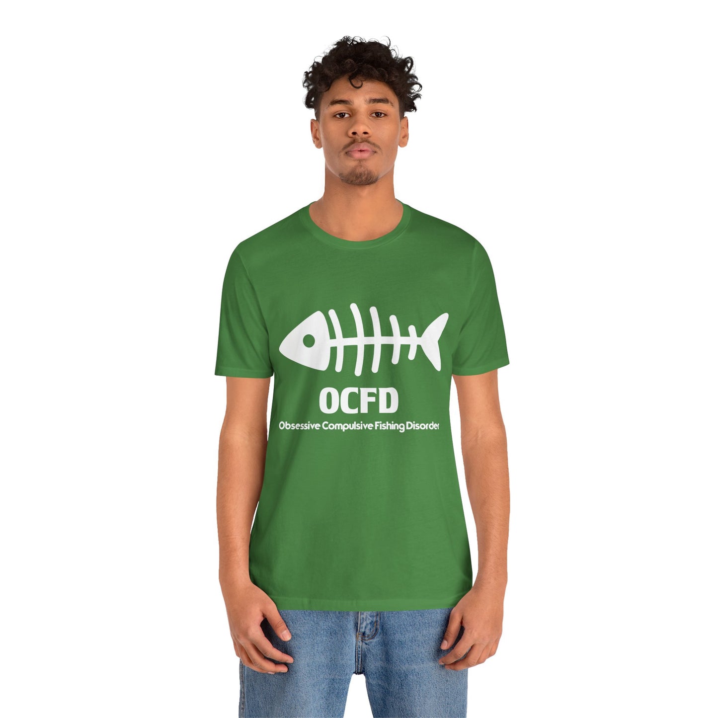 OCFD - Obsessive Compulsive Fishing Disorder - Unisex Jersey Short Sleeve Tee - 13936