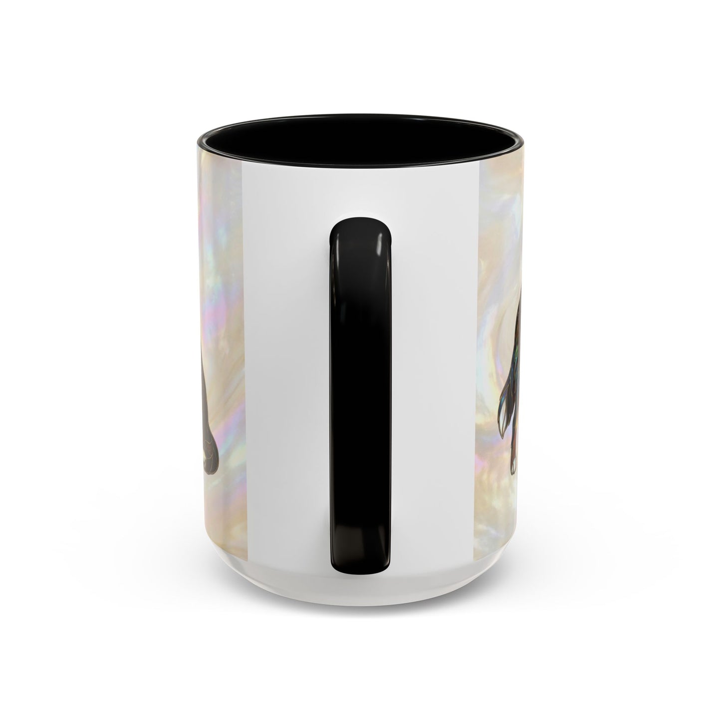 Bernese Mountain Dog Accent Coffee Mug — Stained Glass Design (11/15 oz) - 14617