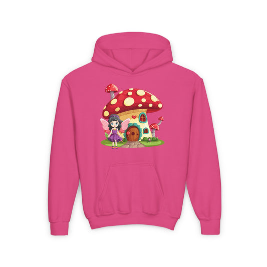 Fairy Mushroom House - Youth Heavy Blend Hooded Sweatshirt - 11158