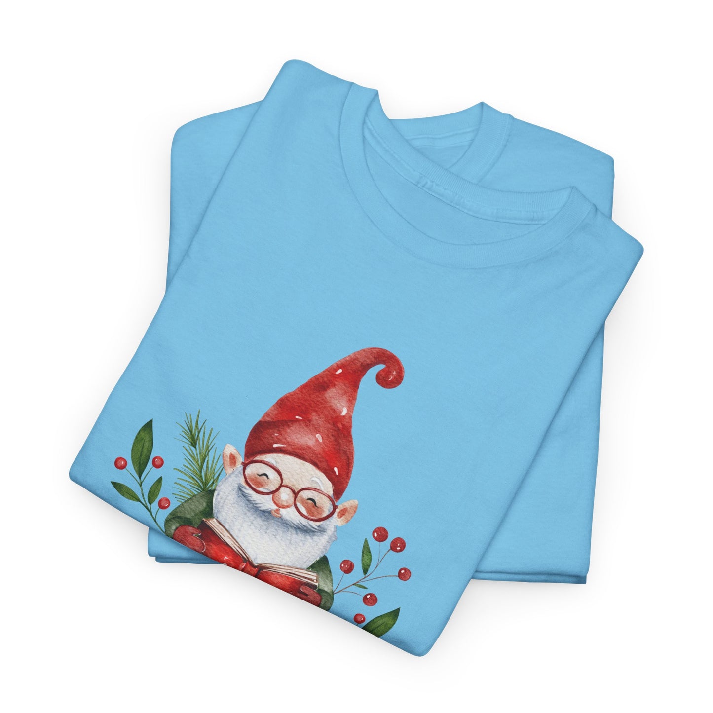 Gnome, Bookmas - Unisex Heavy Cotton Tee - 10771