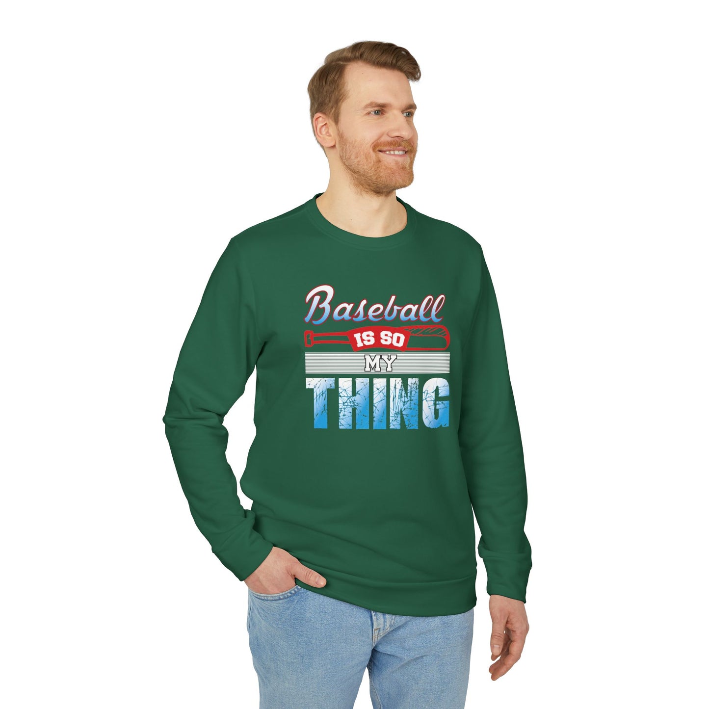 Baseball Is My Thing - adidas Unisex Fleece Crewneck Sweatshirt - 14099