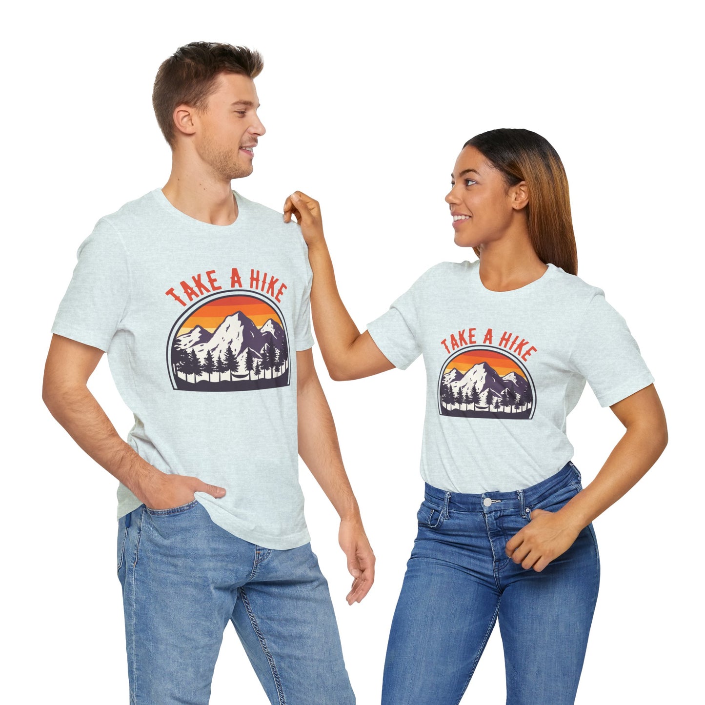 Camping: Take A Hike - Unisex Jersey Short Sleeve Tee