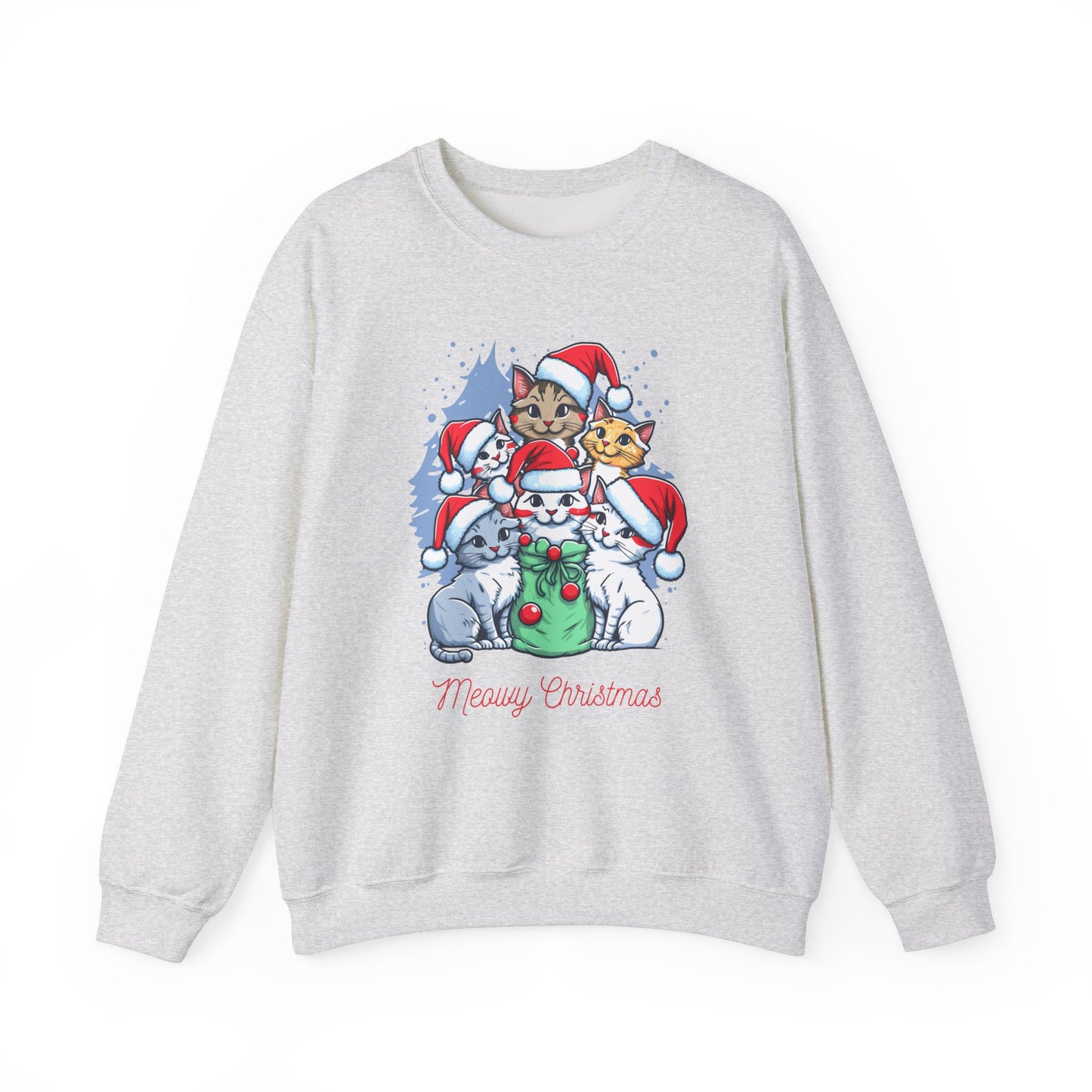 Merry Christmas, Cats - Unisex Heavy Blend™ Crewneck Sweatshirt