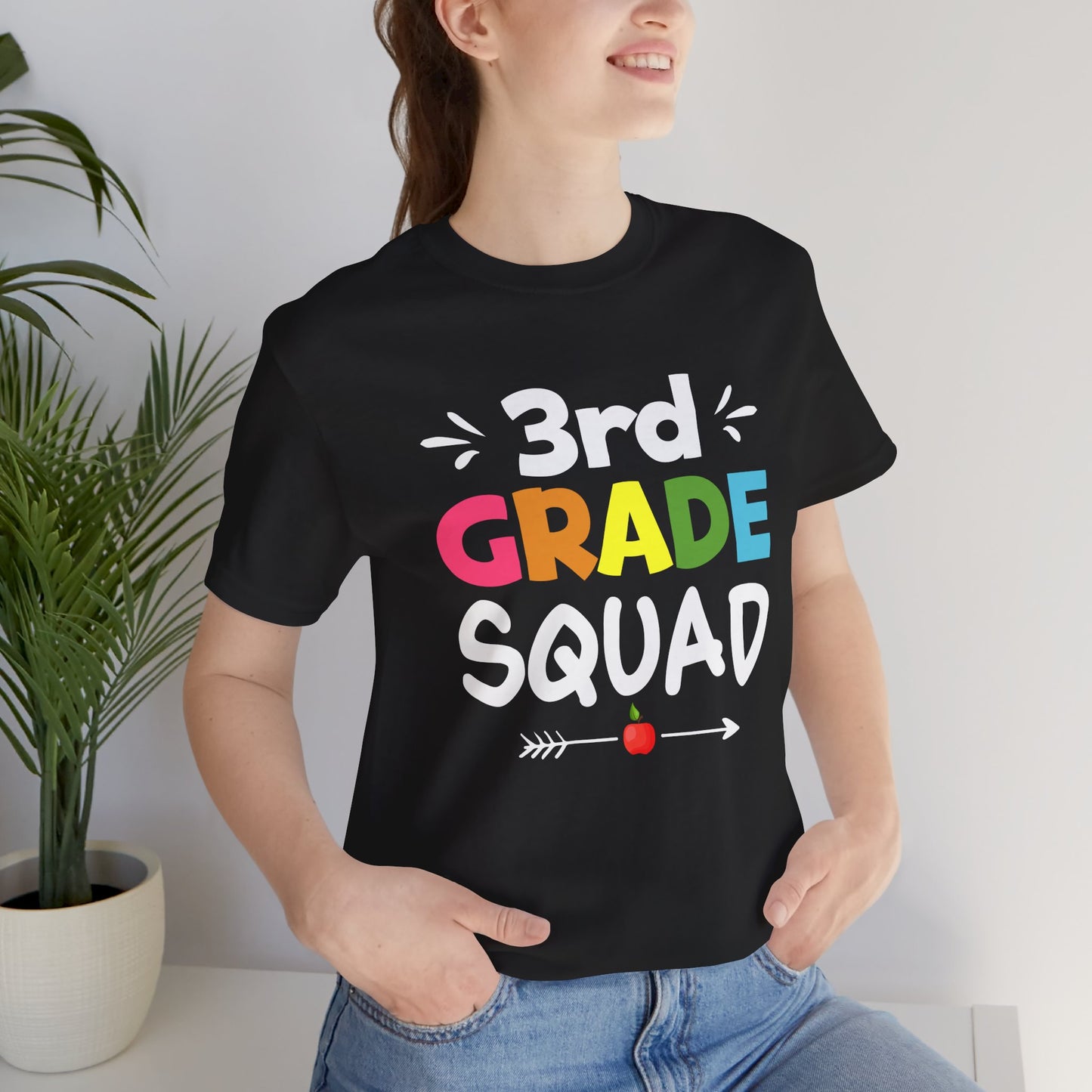 Teacher: 3rd Grade Squad - Unisex Jersey Short Sleeve Tee - 13441