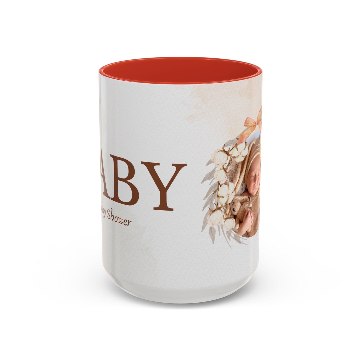 Oh Baby, Samira's Baby Shower, Customizable - Accent Coffee Mug (11, 15oz) - 10882