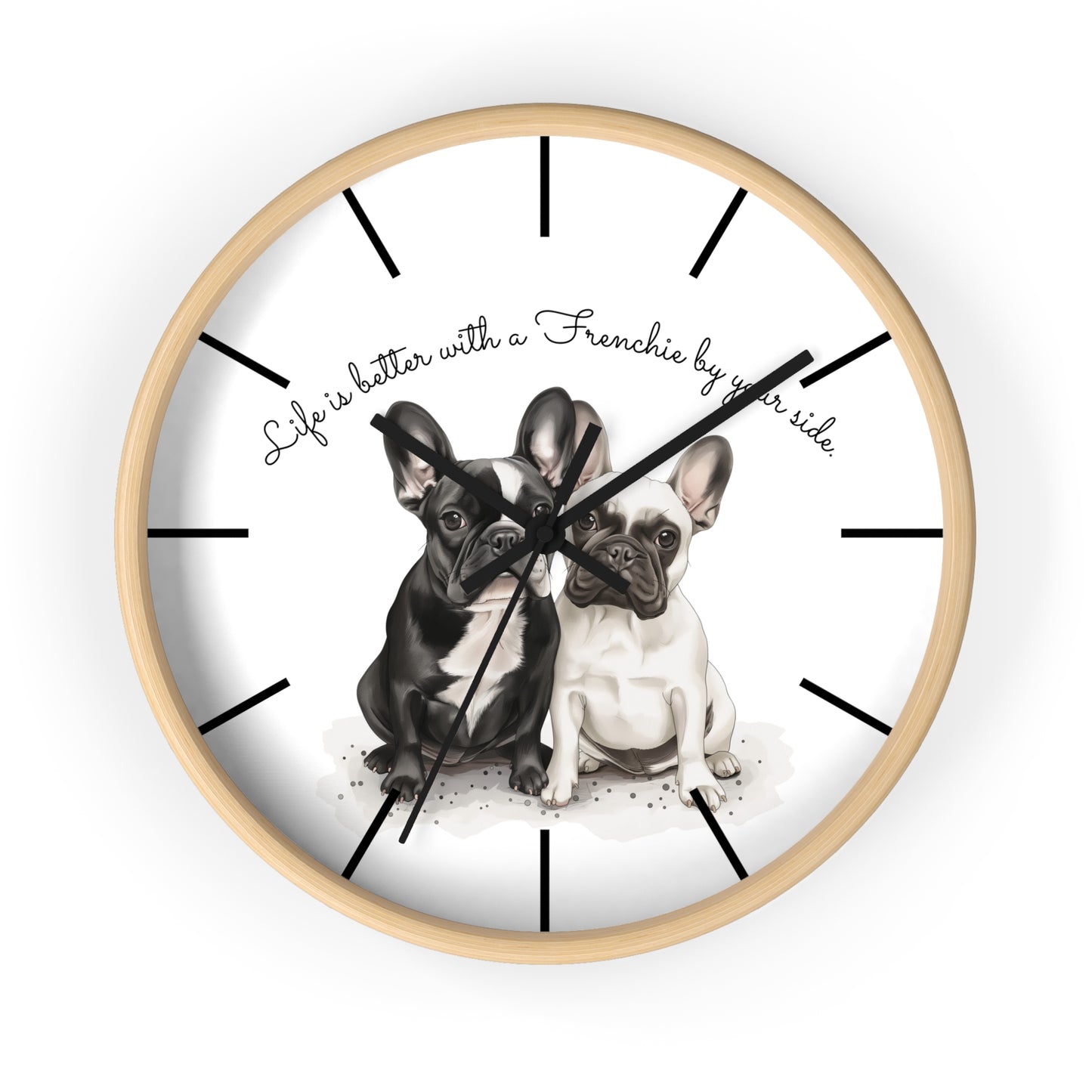 Life is Better with a Frenchie by Your Side - Wall Clock - 10503