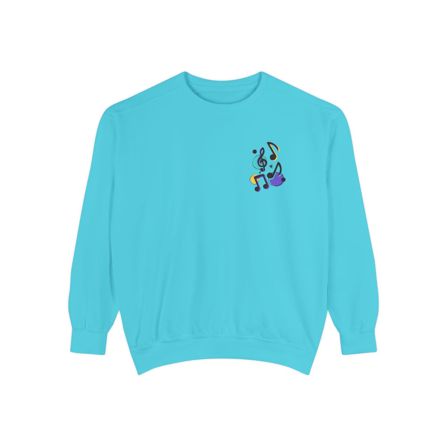 Music Notes - Unisex Garment-Dyed Sweatshirt - 11247