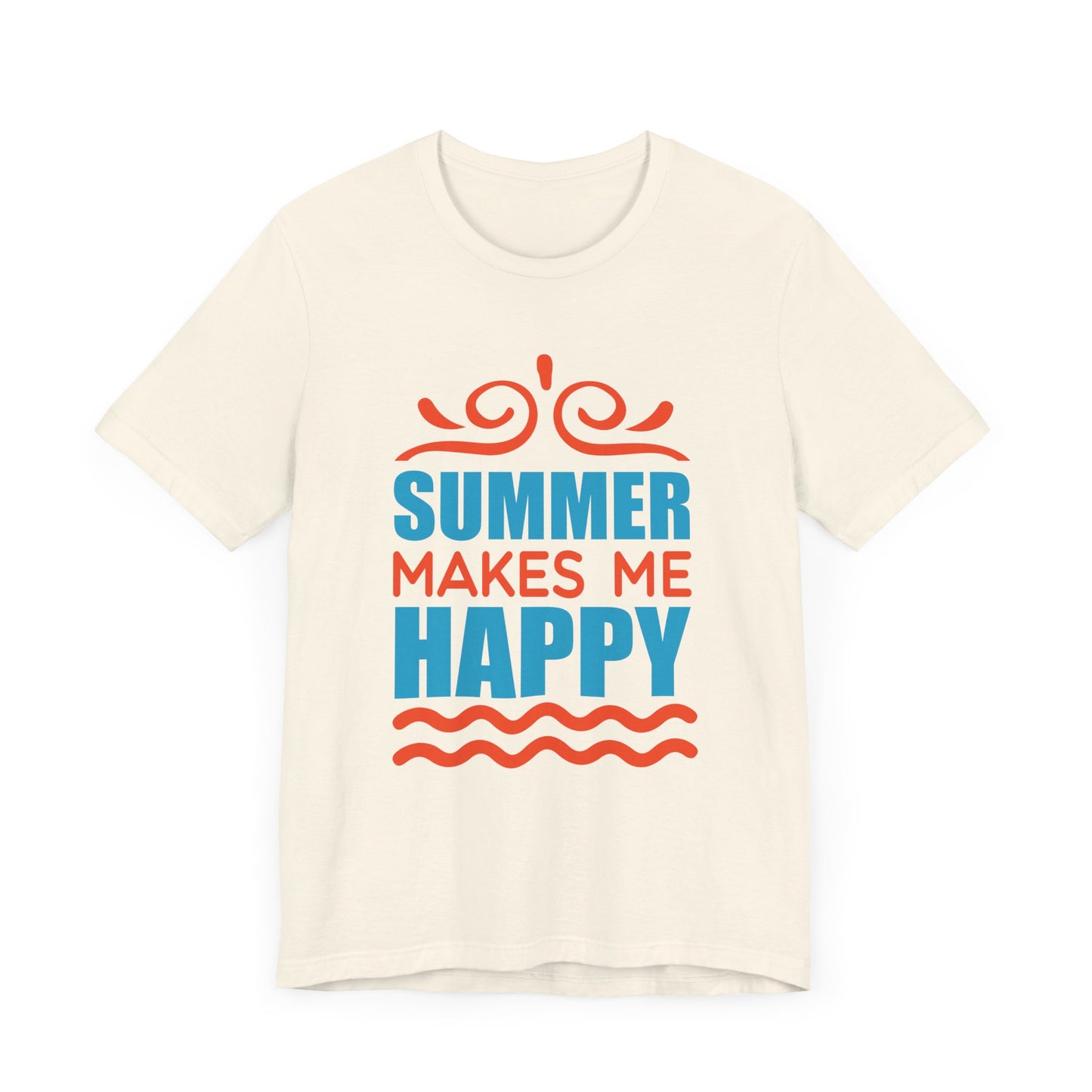 Summer Makes Me Happy - Unisex Jersey Short Sleeve Tee - 13189