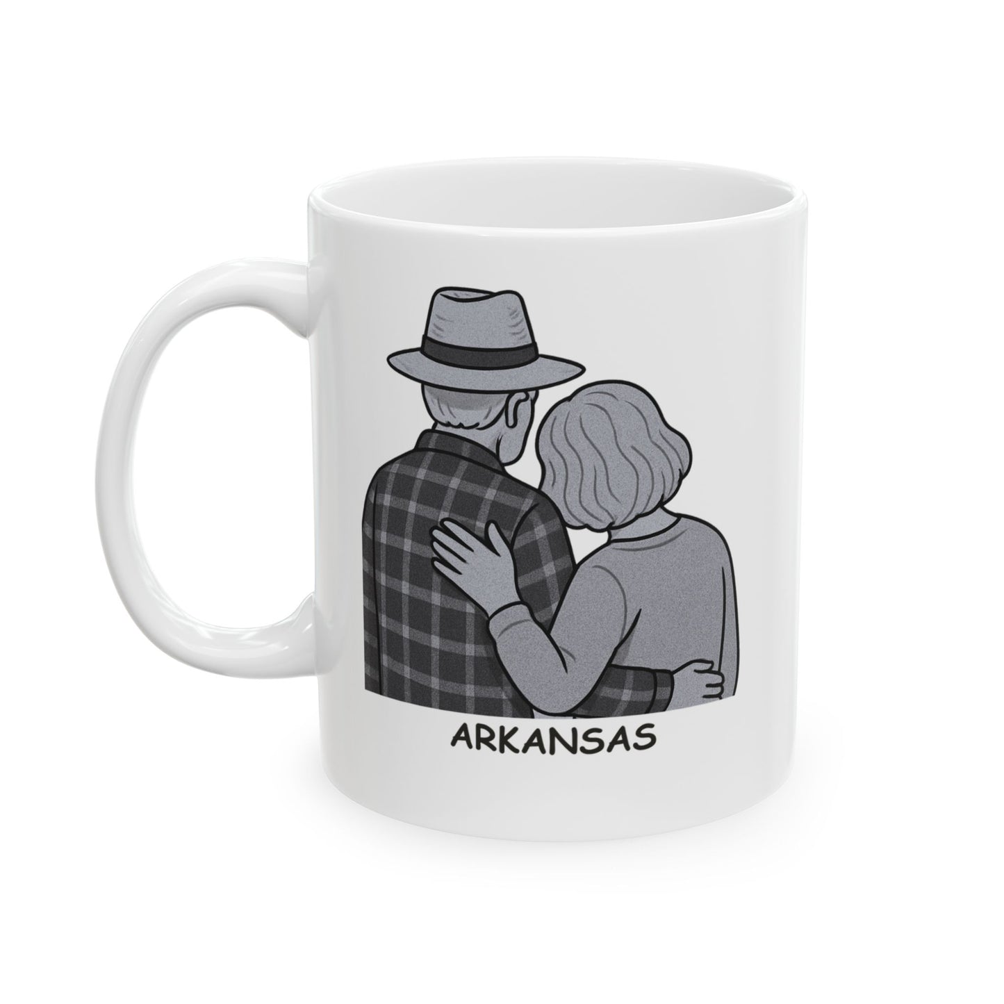 "In Arkansas, it’s not about what you do, it’s about who you’re with." Ceramic Mug - 13324
