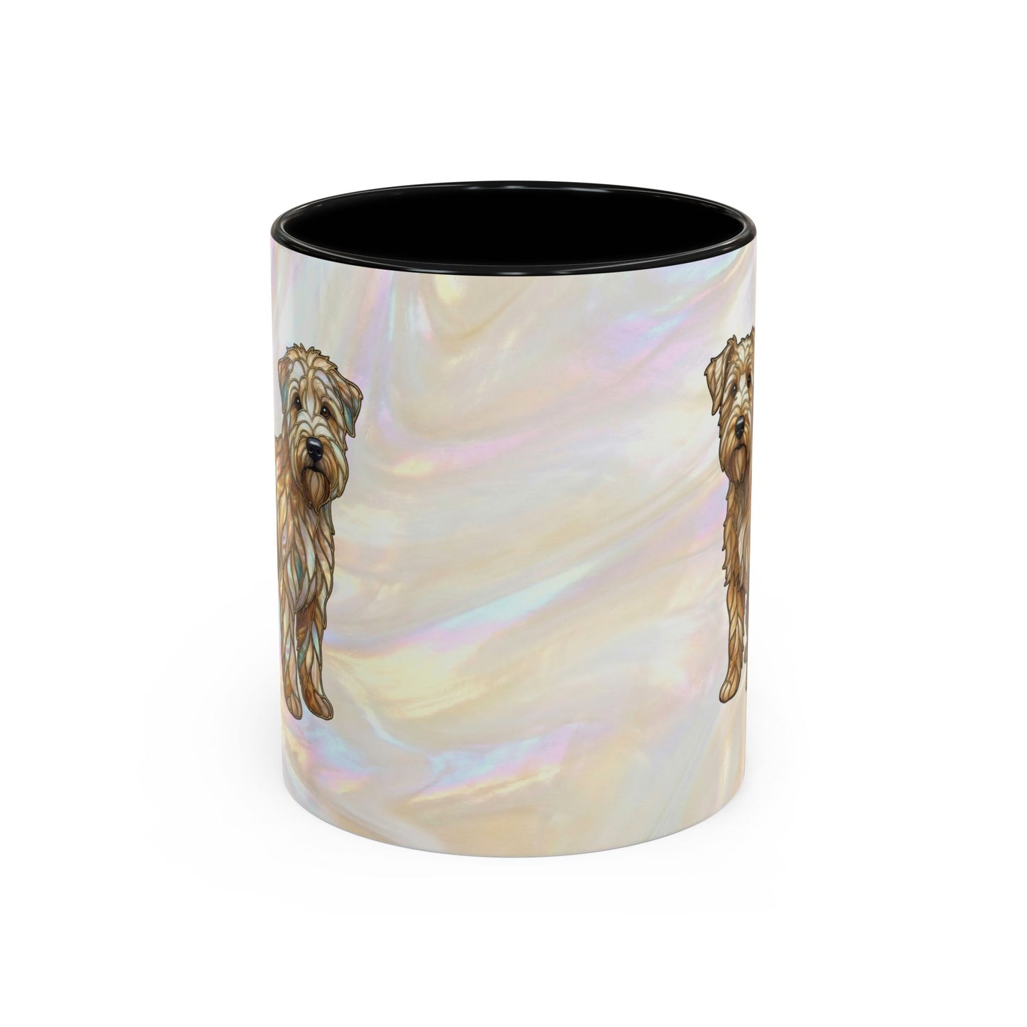 Wheaten Terrier Accent Coffee Mug – Stained Glass Design 11/15oz - 14651