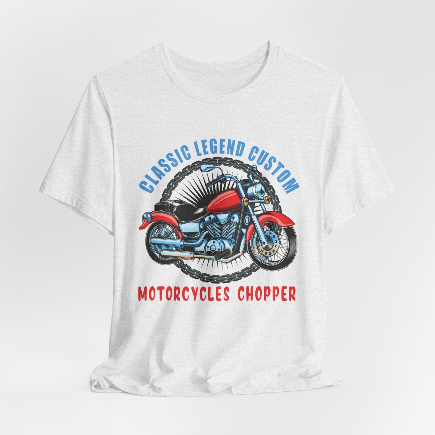 Classic Legend Custom, Motorcycle Chopper - Unisex Jersey Short Sleeve Tee - 13556