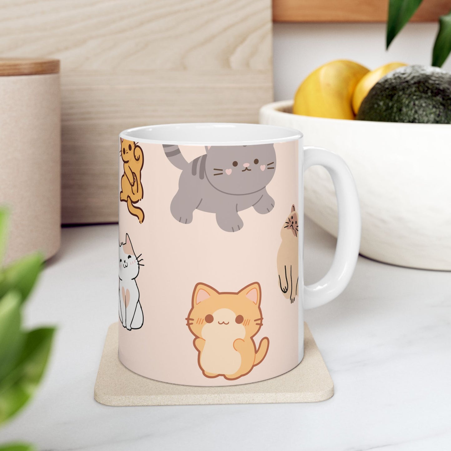 Cute Cats - Ceramic Mug, (11oz, 15oz) - 10903