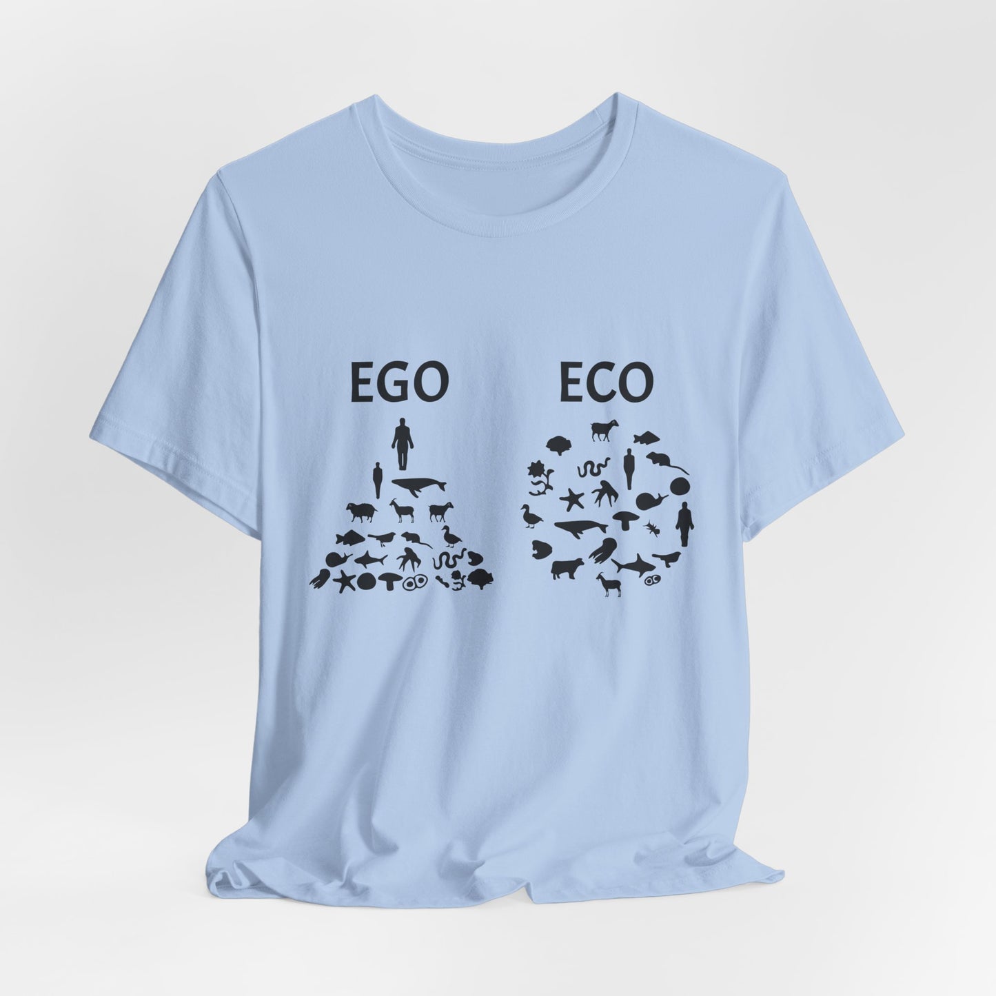 Vegan: Ego vs Eco - Unisex Jersey Short Sleeve Tee - 12368