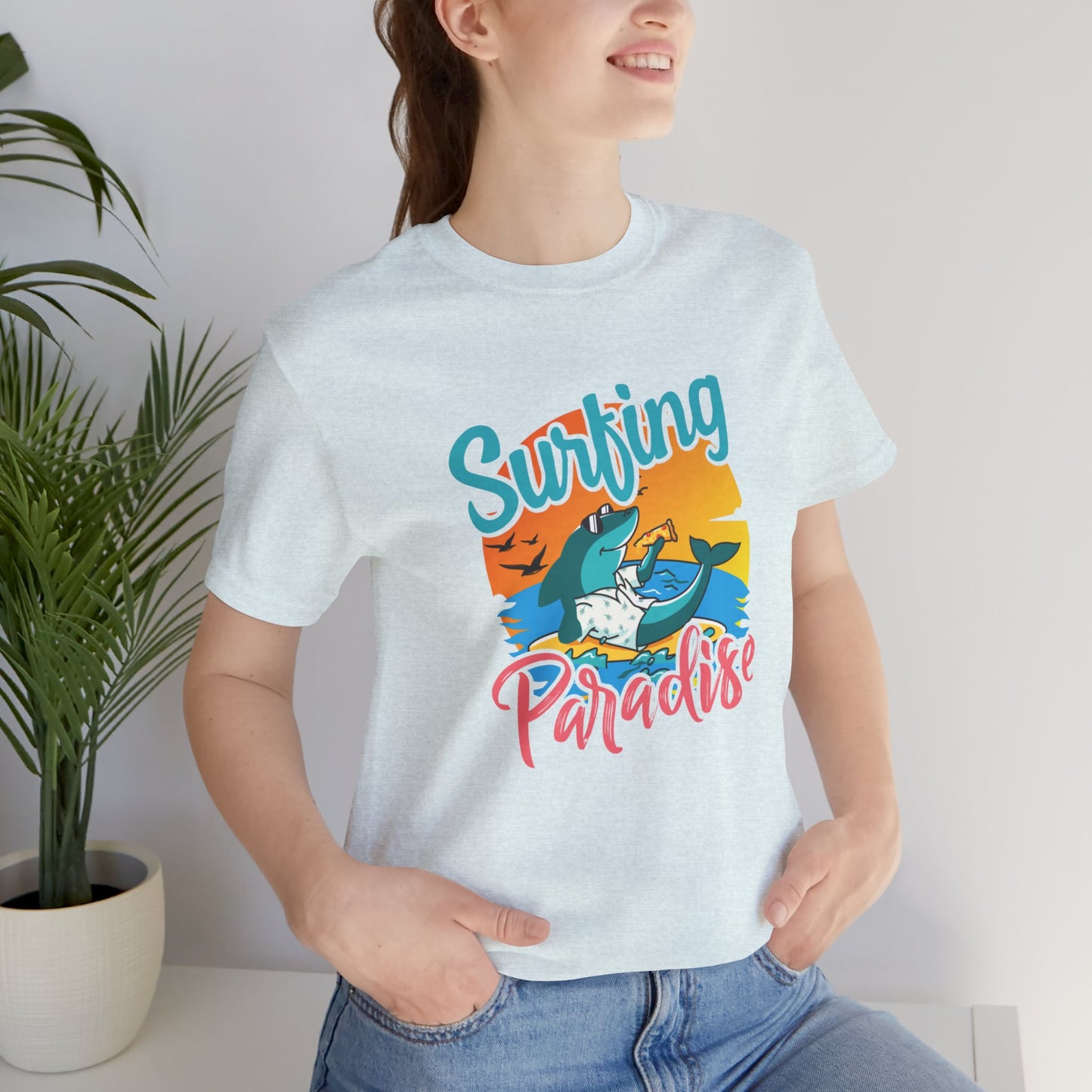 Surfing Paradise - Unisex Jersey Short Sleeve Tee