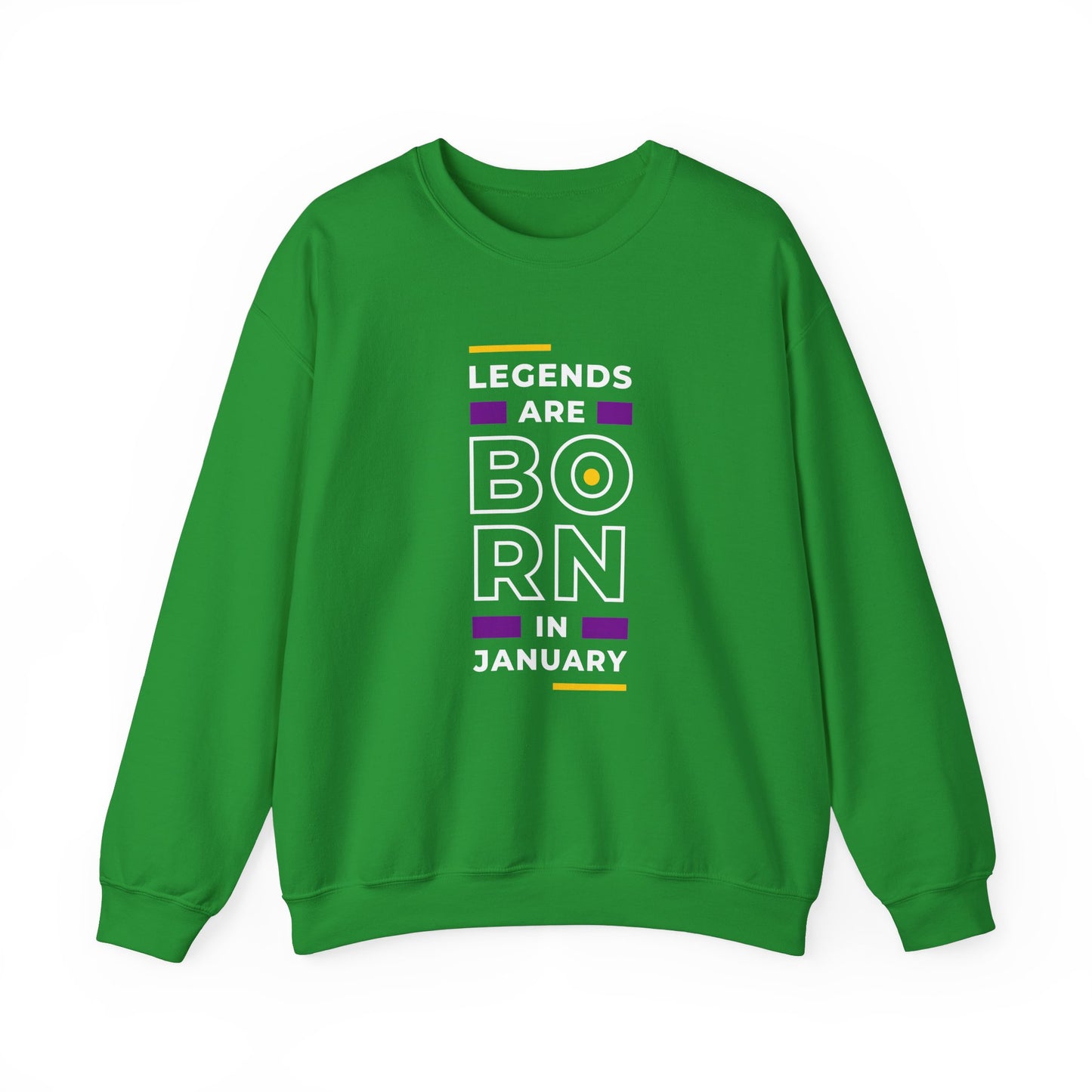 Legends are Born in January - Unisex Heavy Blend™ Crewneck Sweatshirt - 11202