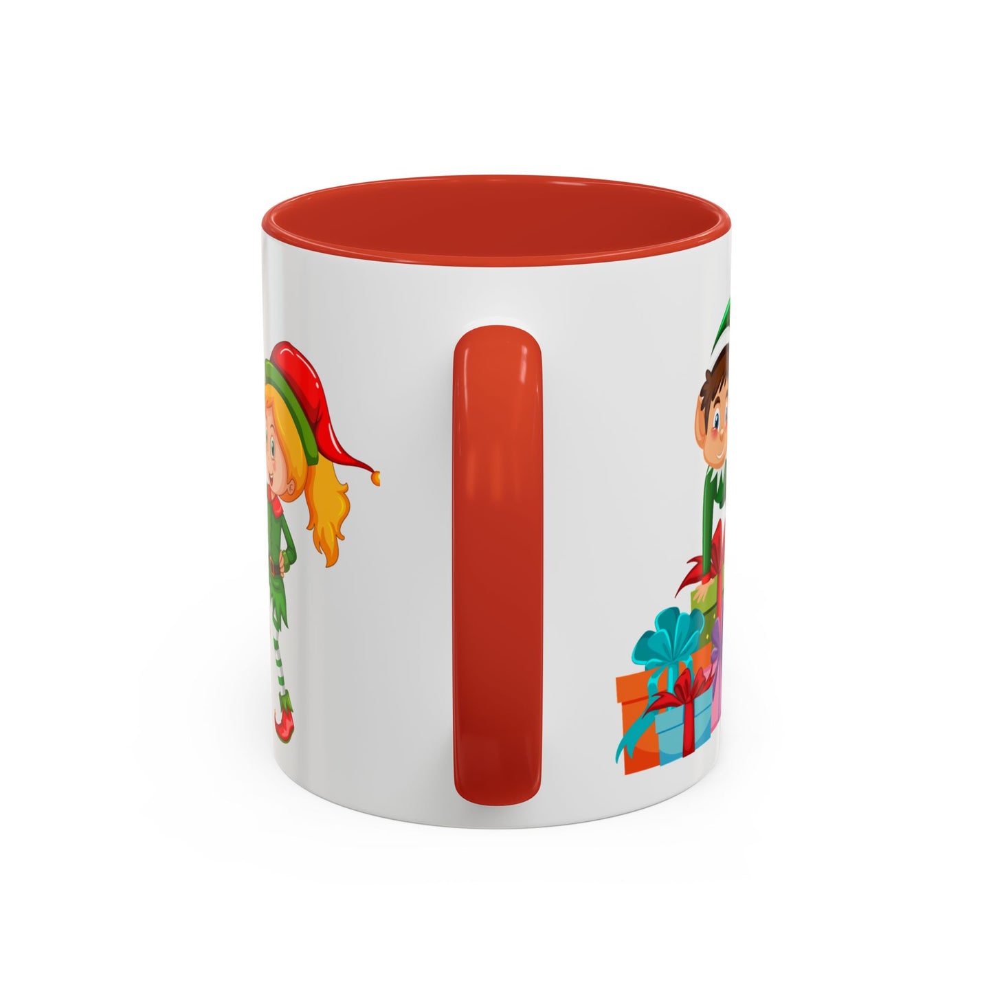 Elves, Merry Christmas - Accent Coffee Mug (11, 15oz) - 10360