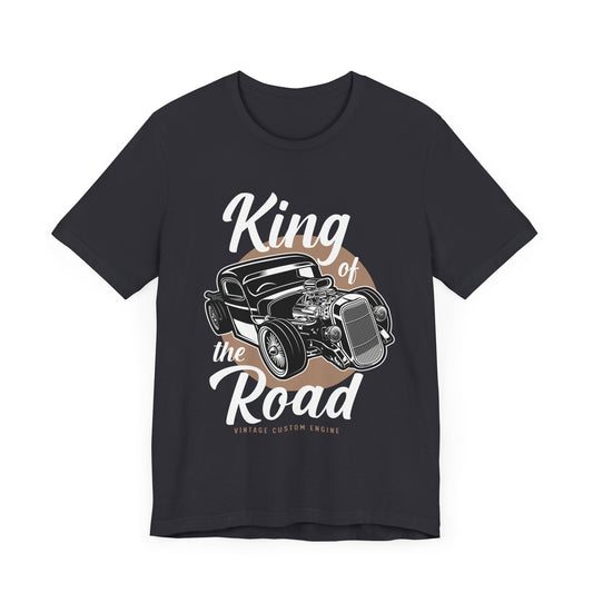 King of the Road, Vintage Custom Engine - Unisex Jersey Short Sleeve Tee - 13007