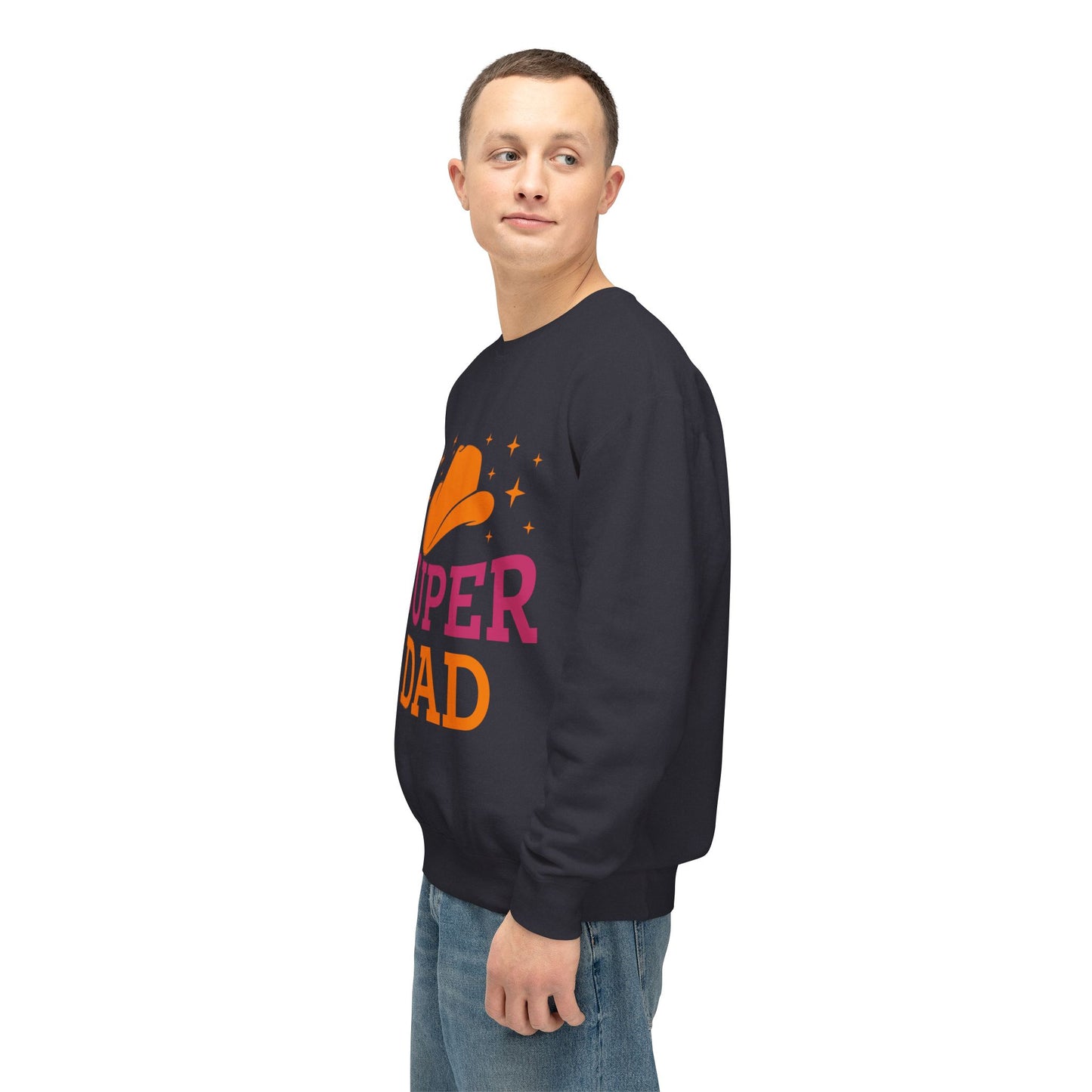 Super Dad Unisex Lightweight Crewneck Sweatshirt | Perfect Gift for Father's Day - 12907
