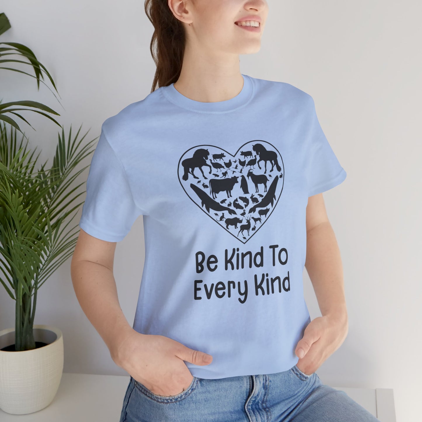 Vegan: Be Kind To Every Kind - Unisex Jersey Short Sleeve Tee