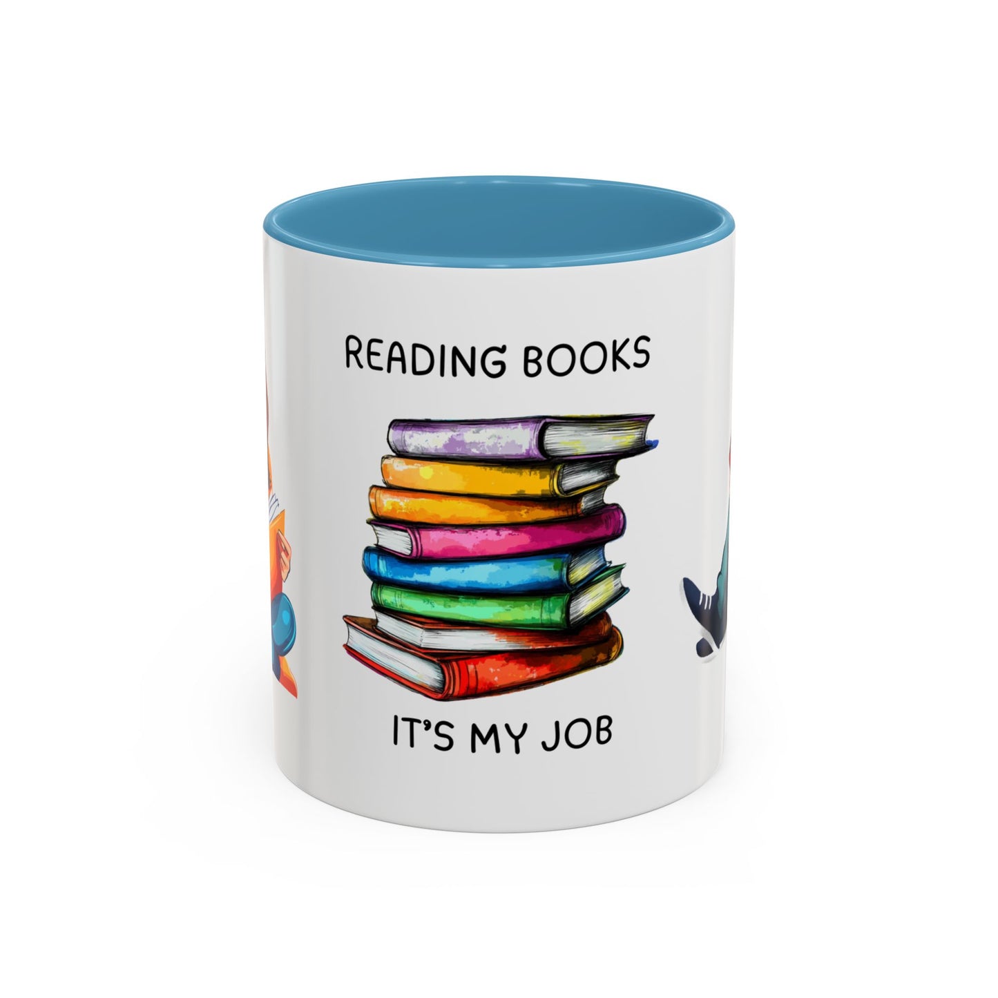 Reading Books, It's My Job - Accent Coffee Mug (11, 15oz) - 10690