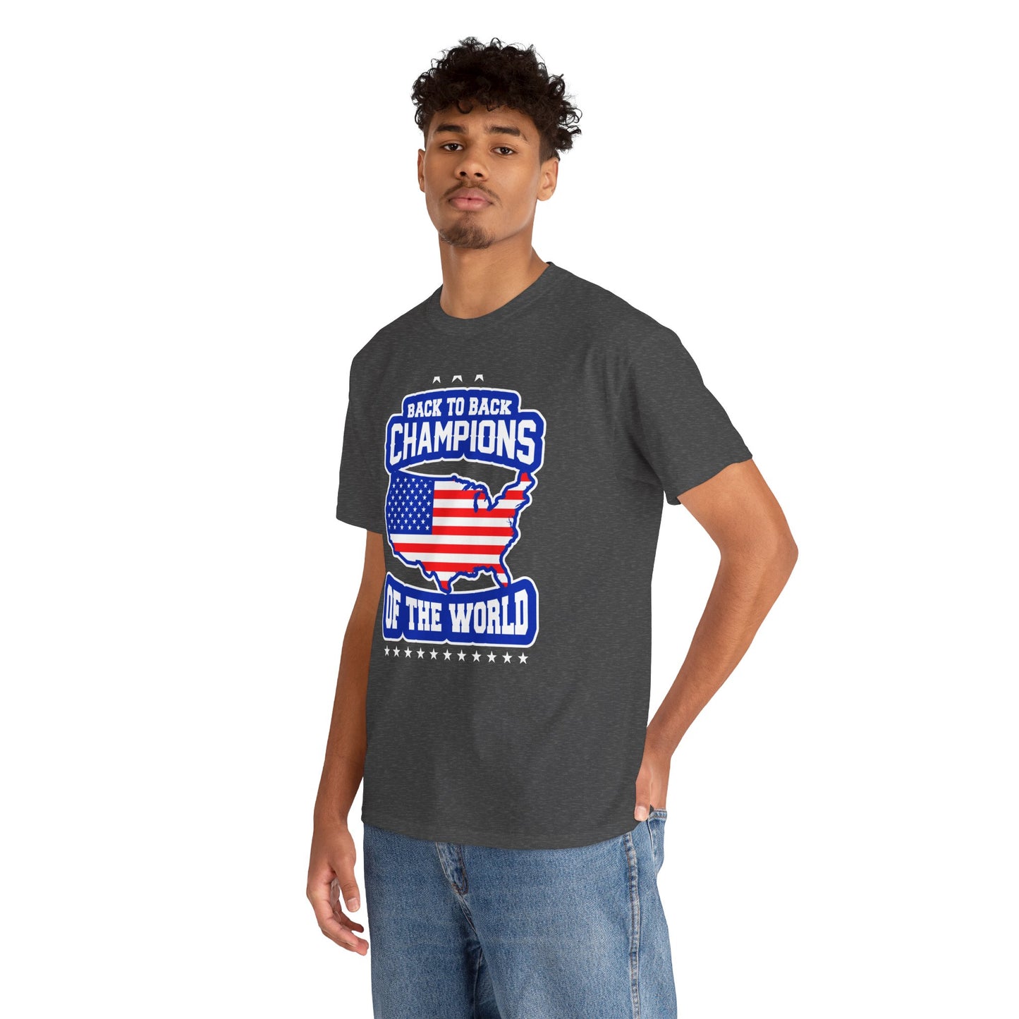 Back-to-Back Champions Unisex Tee | Perfect for Sports Fans, Casual Wear, Gifts, Fourth of July, BBQ Events - 13597