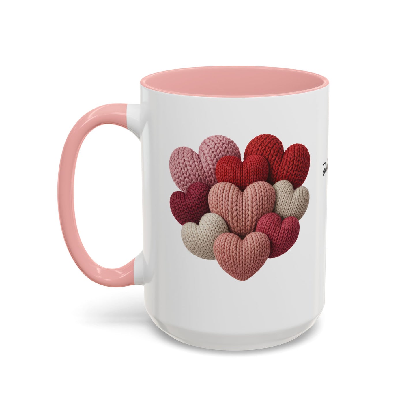 Valentine’s Hearts Personalized Mug — Custom Names & Established Date (11oz / 15oz) - 14745