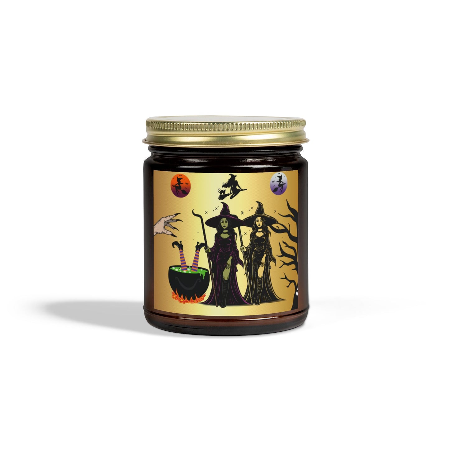 Halloween Witches - Scented Coconut Apricot Candles (4oz, 9oz)