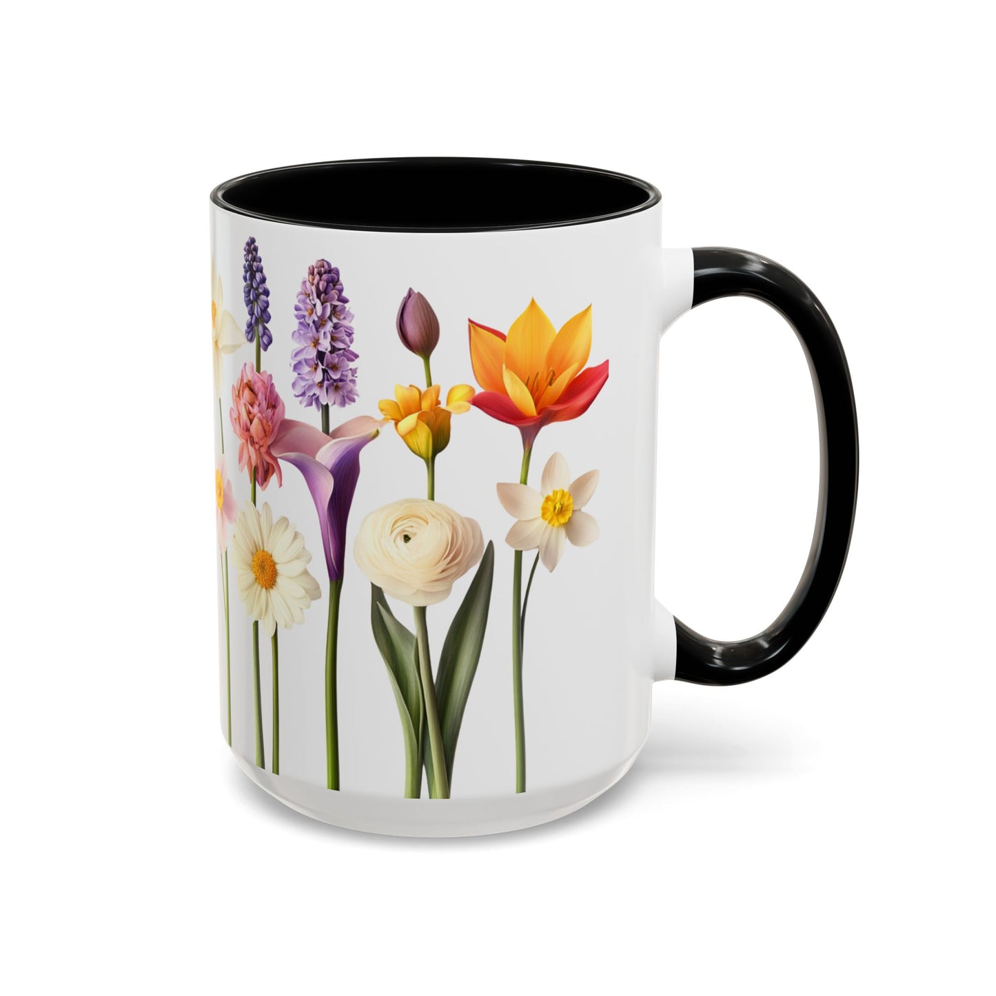 Bright Flowers - Accent Coffee Mug (11, 15oz) - 10400