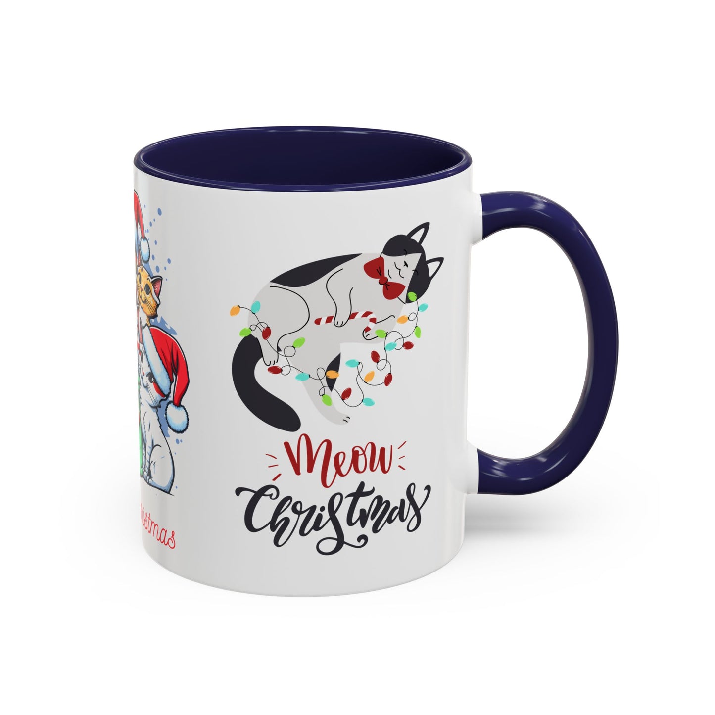 Meowy Christmas - Accent Coffee Mug (11, 15oz)