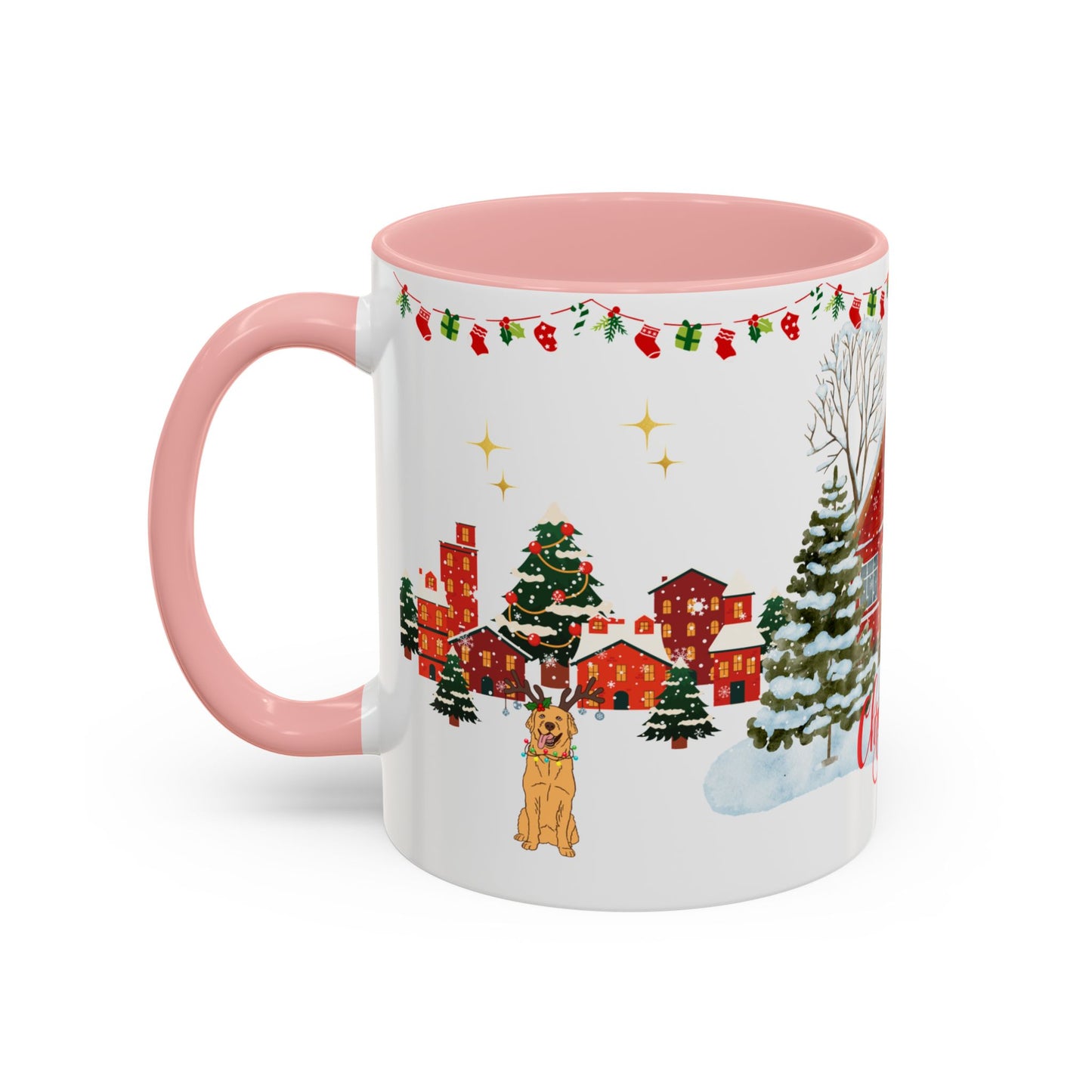 Christmas House - Accent Coffee Mug (11, 15oz)